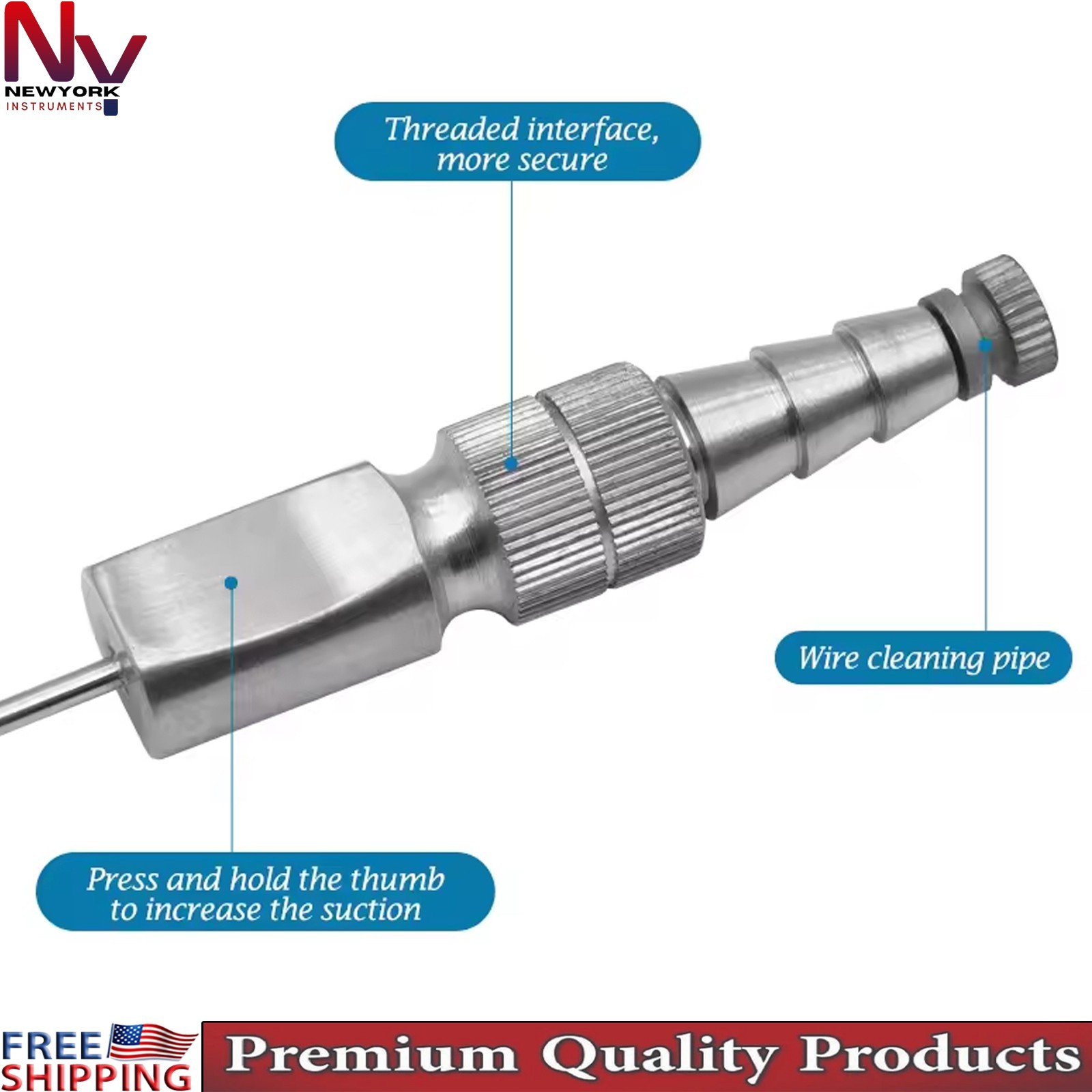 Frazier Suction Tube 3mm ENT Neurosurgery Surgical Medical Instrument Hi Quality