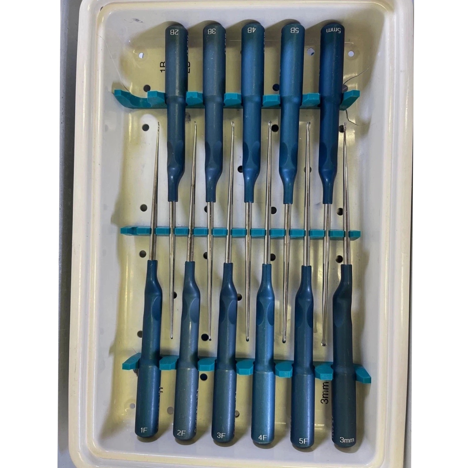Set of 11 Codman MicroSect Curettes MIS Spine Curettes Cervical Neuro Orthopedic