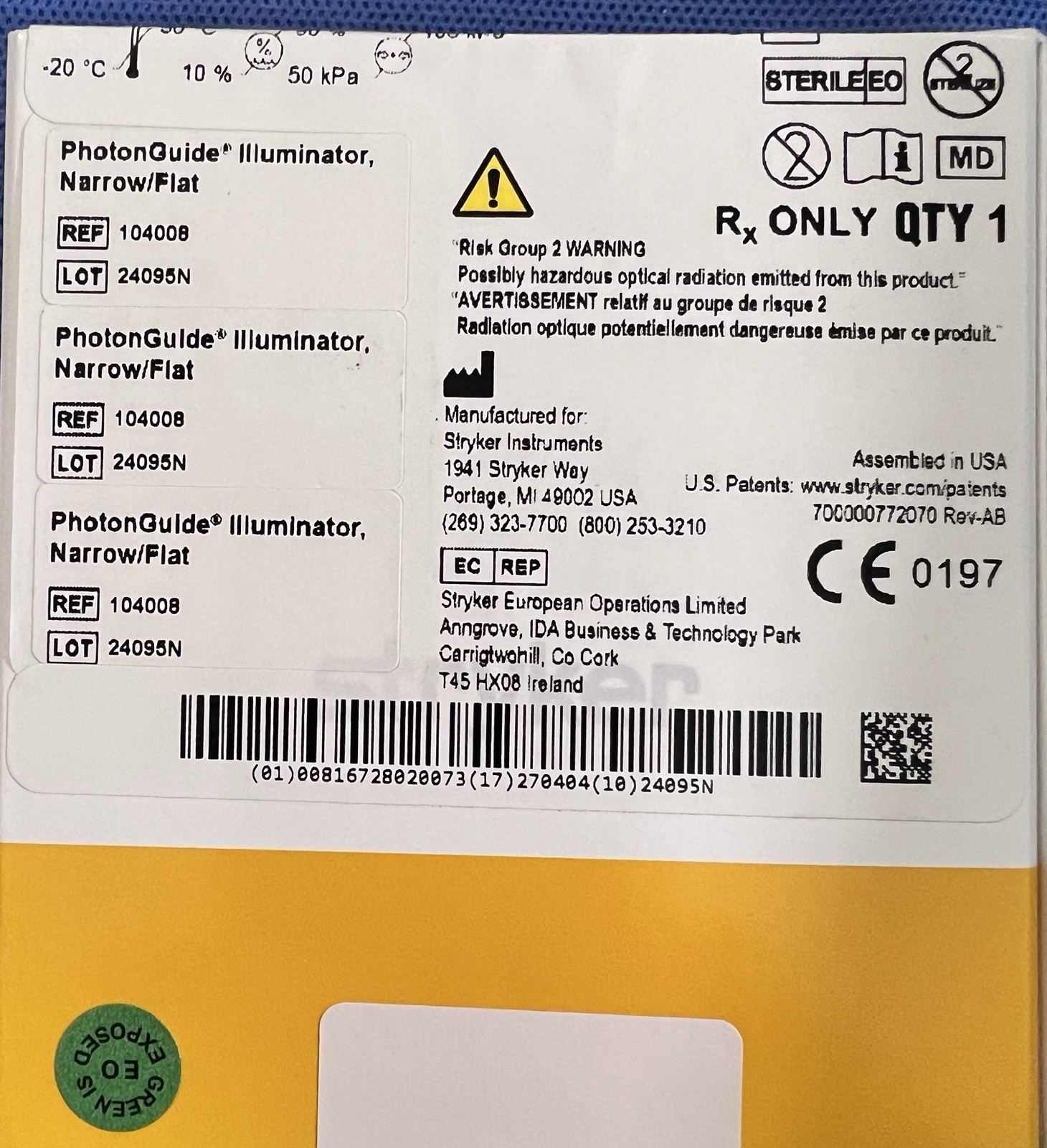 STRYKER PHOTONGUIDE ILLUMINATOR