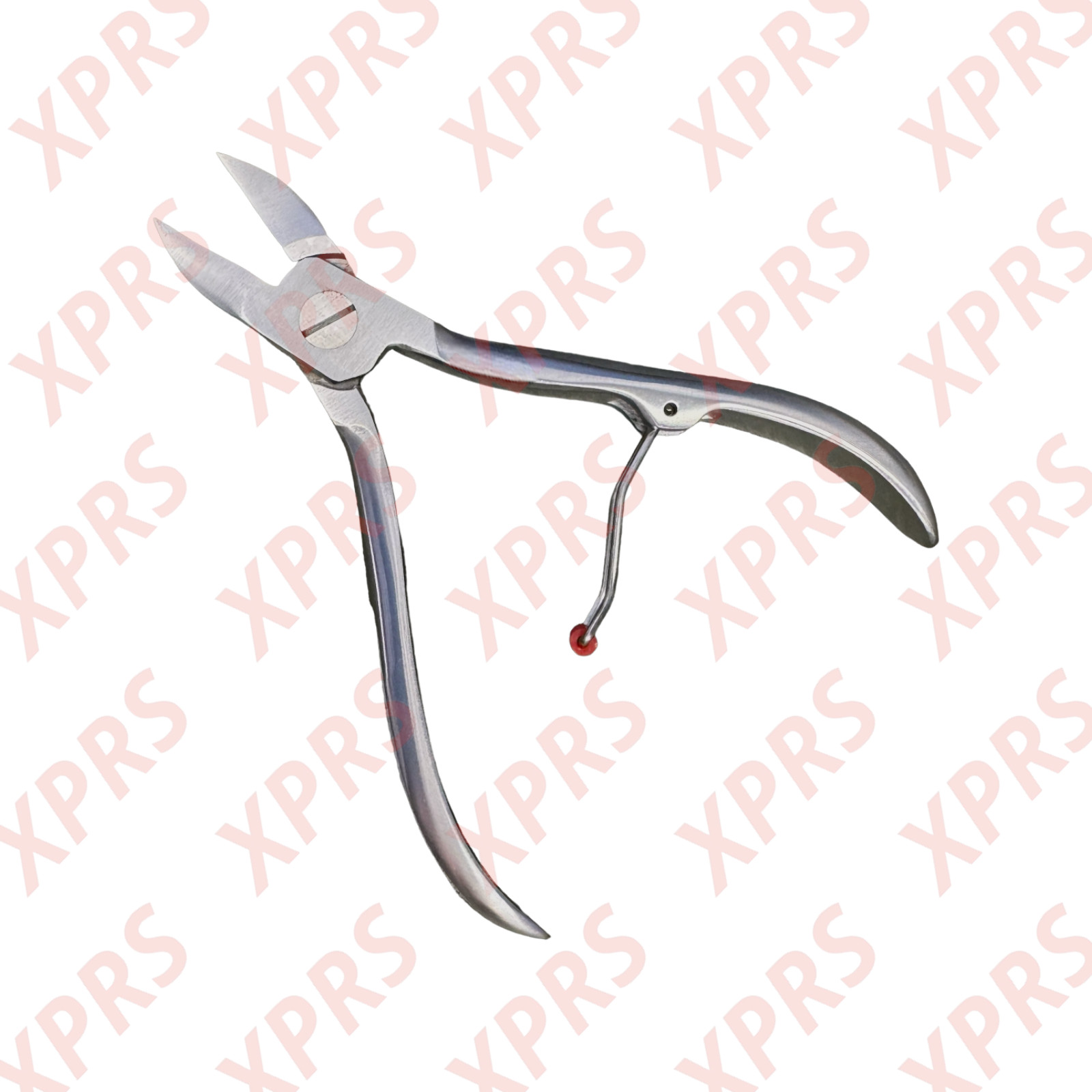 Nail Nipper, 4″, Slightly Curved Jaws, Roller Spring Handle