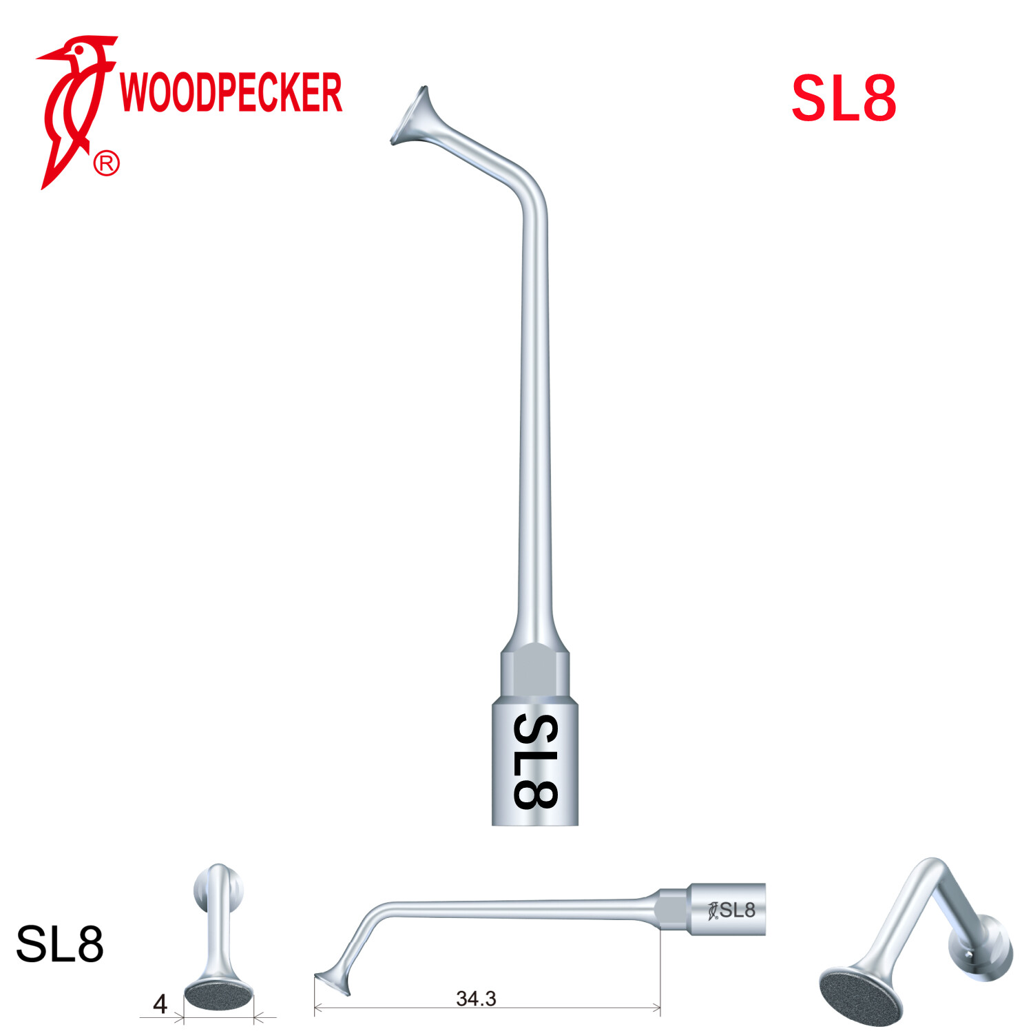 Woodpecker Piezo Sinus Lifting Tips SL8 for Surgic Smart & AI Surgery