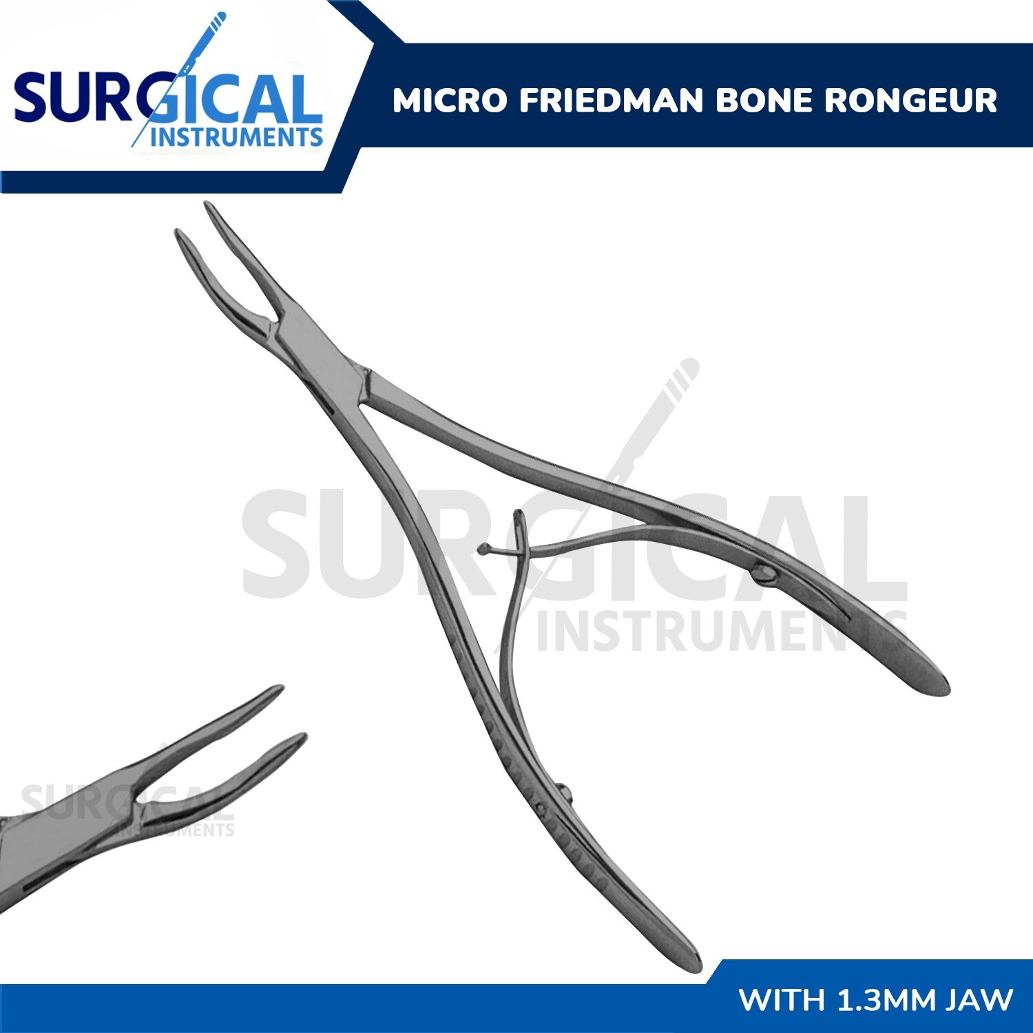 Micro Friedman Bone Rongeur Surgical Dental 1.3mm Jaw German Grade