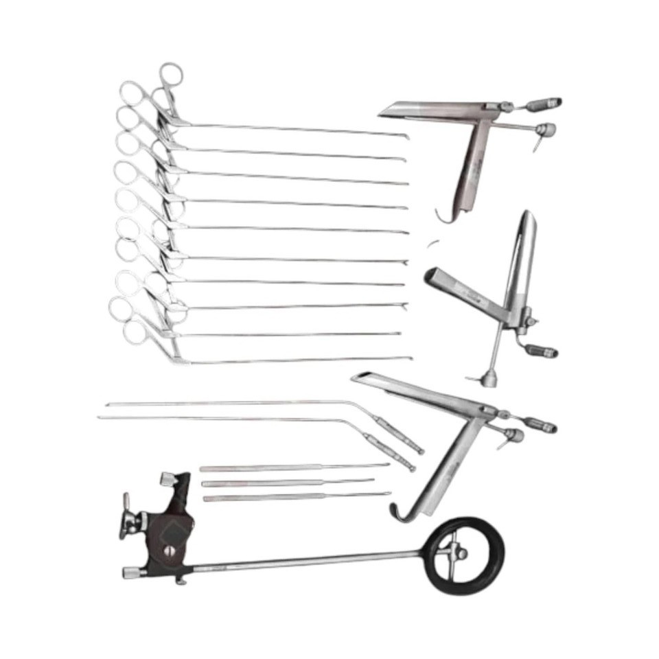 Pedestal Laryngoscope Set Micro Laryngeal Surgery ENT Endoscopic Instruments