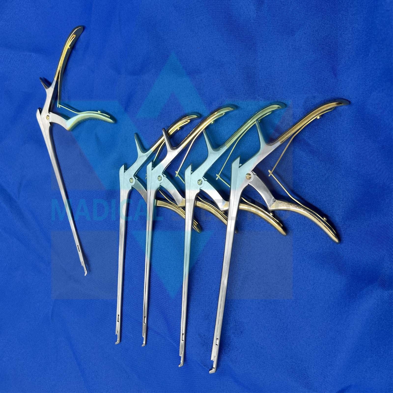 Kerrison Rongeurs sliding ejector Gold 8″ (1,2,3,4,5mm) Spine, Orthopedic Instru