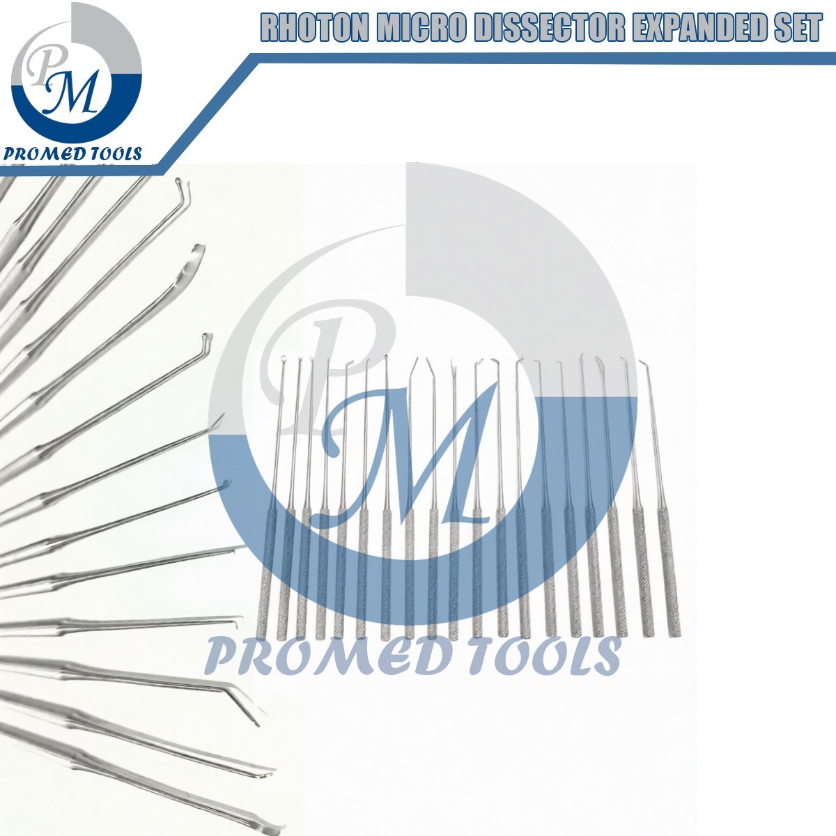 Rhoton Micro Dissectors Set of 19 Pcs Neurosurgery Instruments Stainless Steel