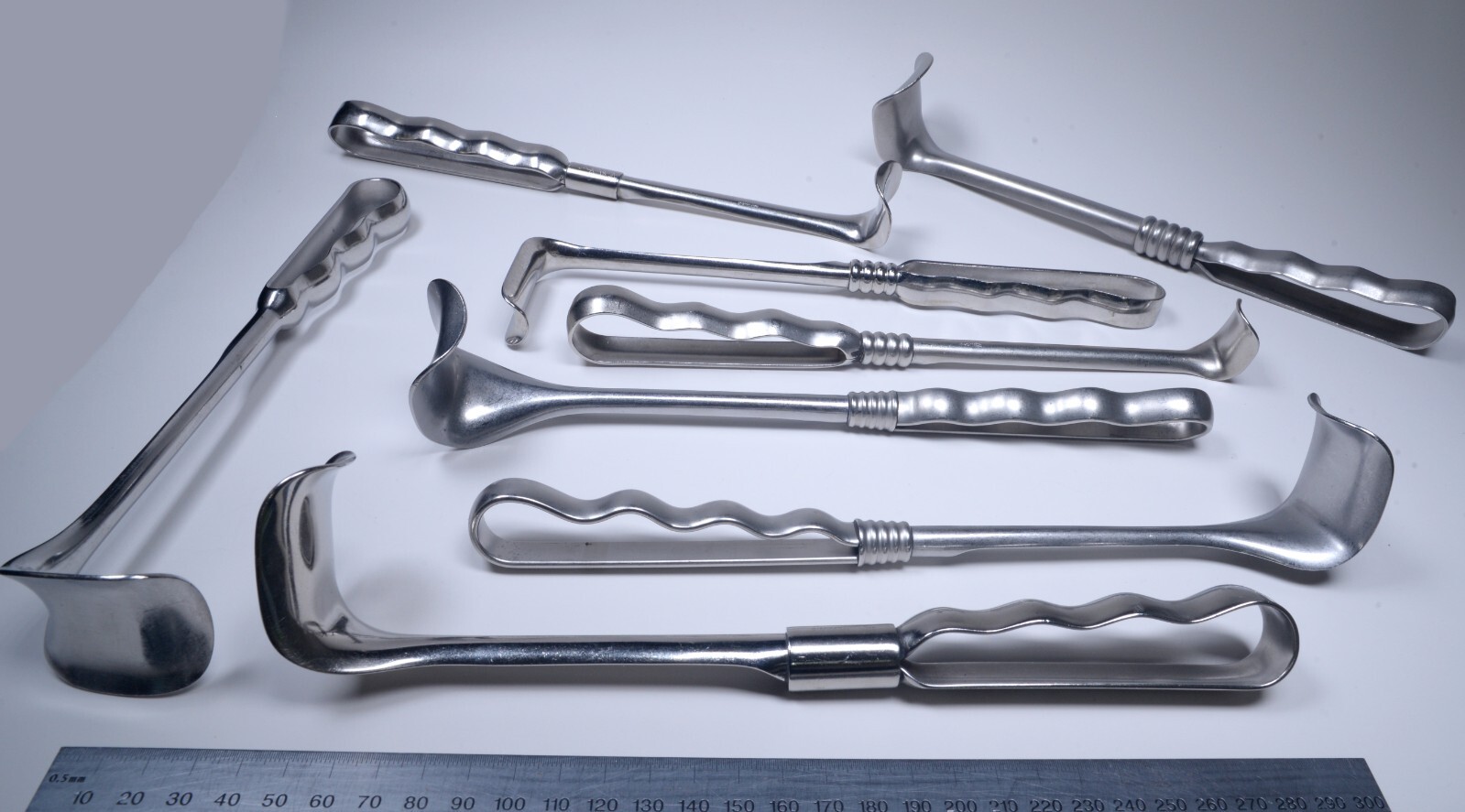 8x Richardson Retractors 9½” Ring-Grip Handle Stainless Aesculap Codman Lawton
