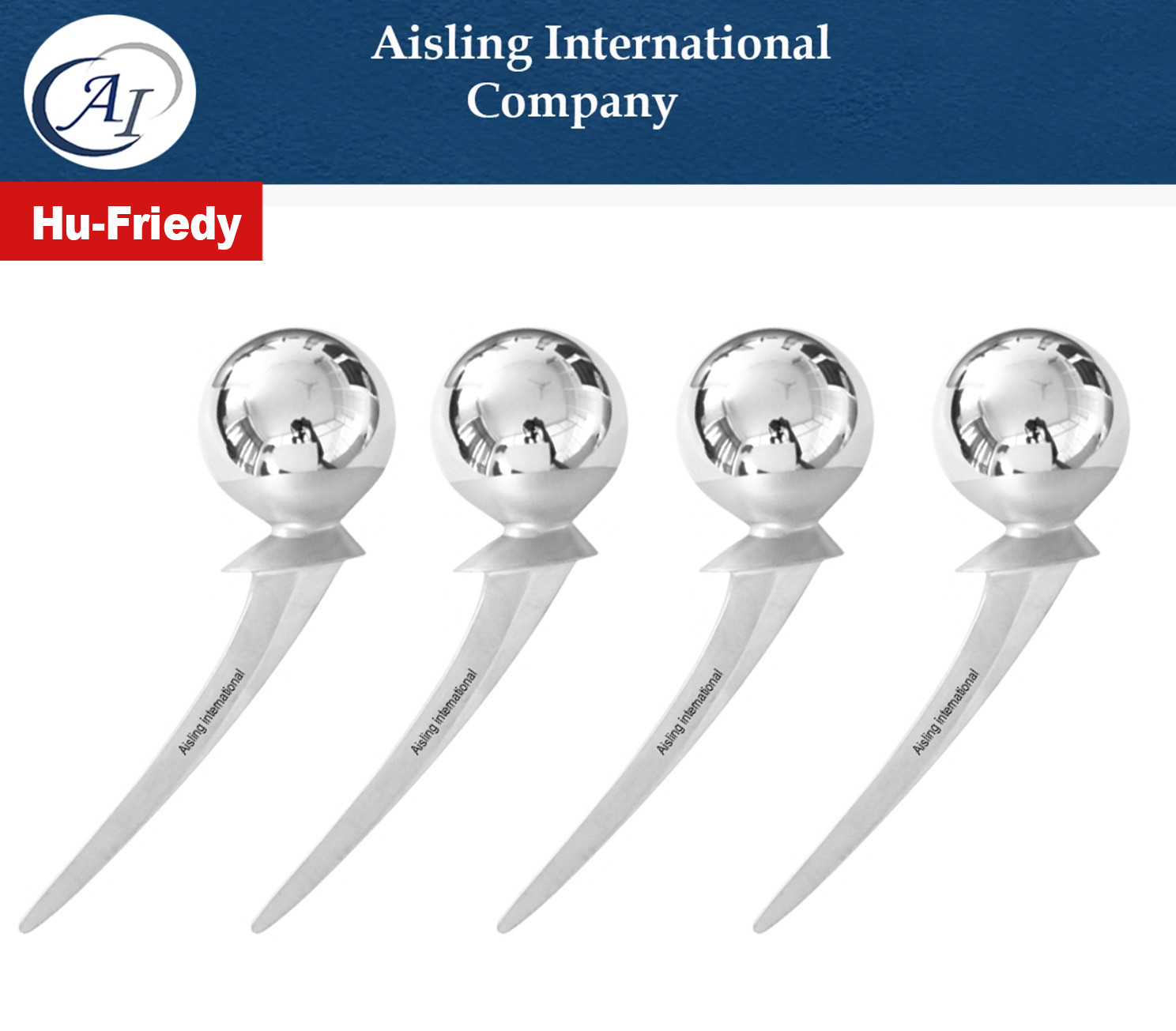 4PCS SET Thompson Hip Prosthesis Implants Hip Surgery Instruments Hu-Friedy CE