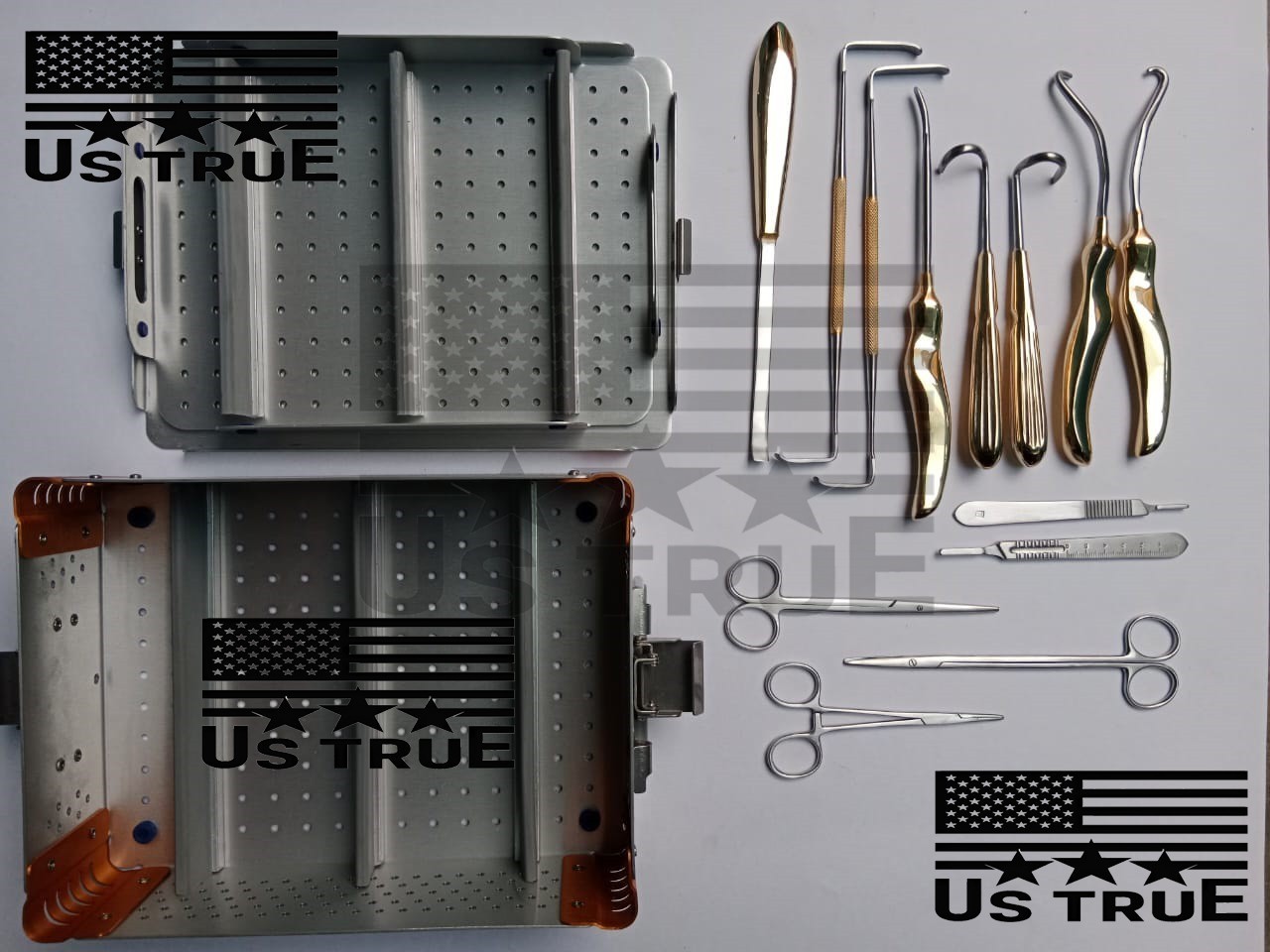 Rhinoplasty Instruments Set 13Pcs Plastic Nasal Nose Surgical Reusable SS Set