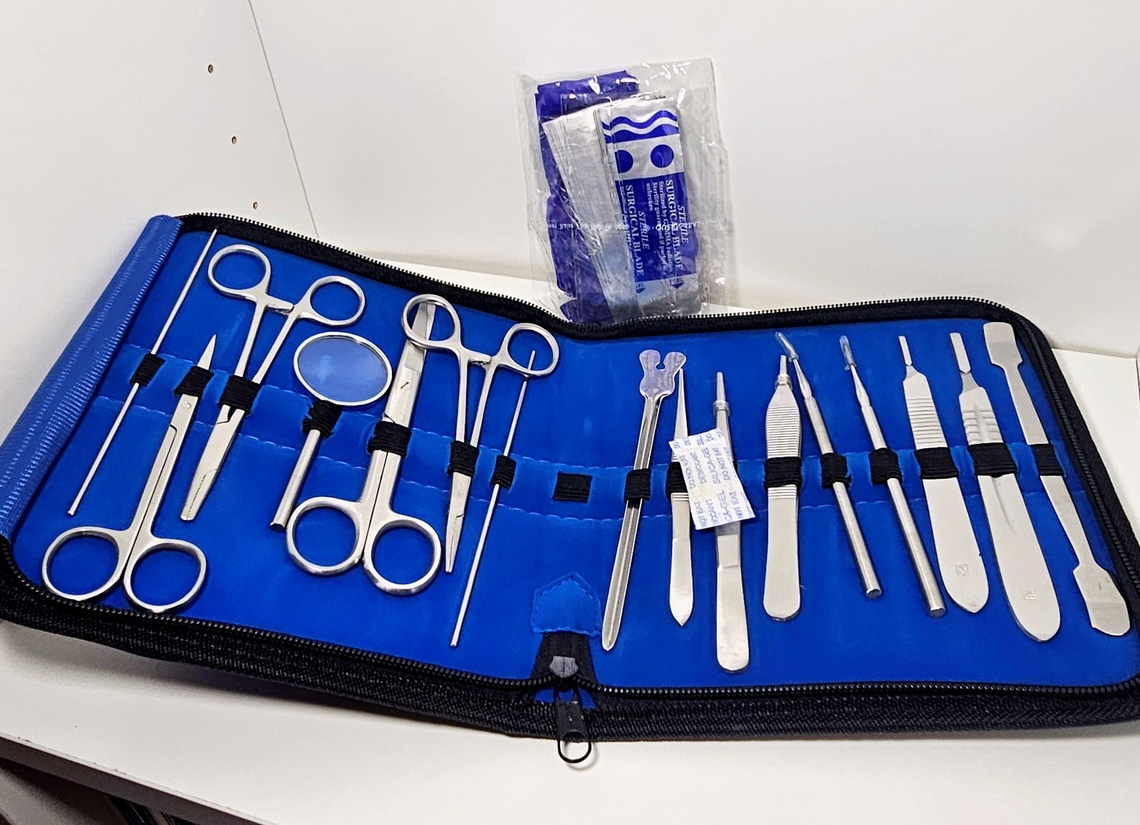 Minor Surgery Dissecting Kit Stainless Steel Medical Student Lab Tool Case Blade