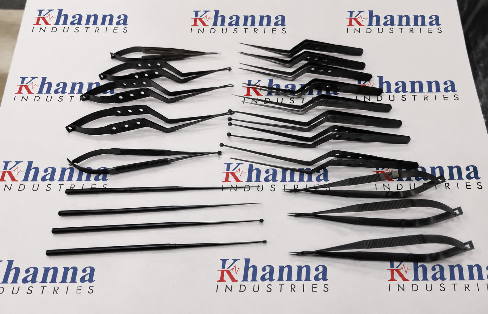 Kamiyama Micro Neurosurgery Instrument Set 20 Pcs Black Titanium Surgical Kit