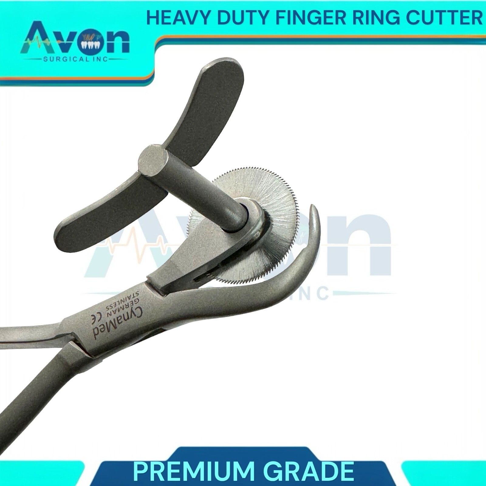 6″ Finger Ring Cutter with Circular Blade – Plier Style Handle – Heavy Duty CE