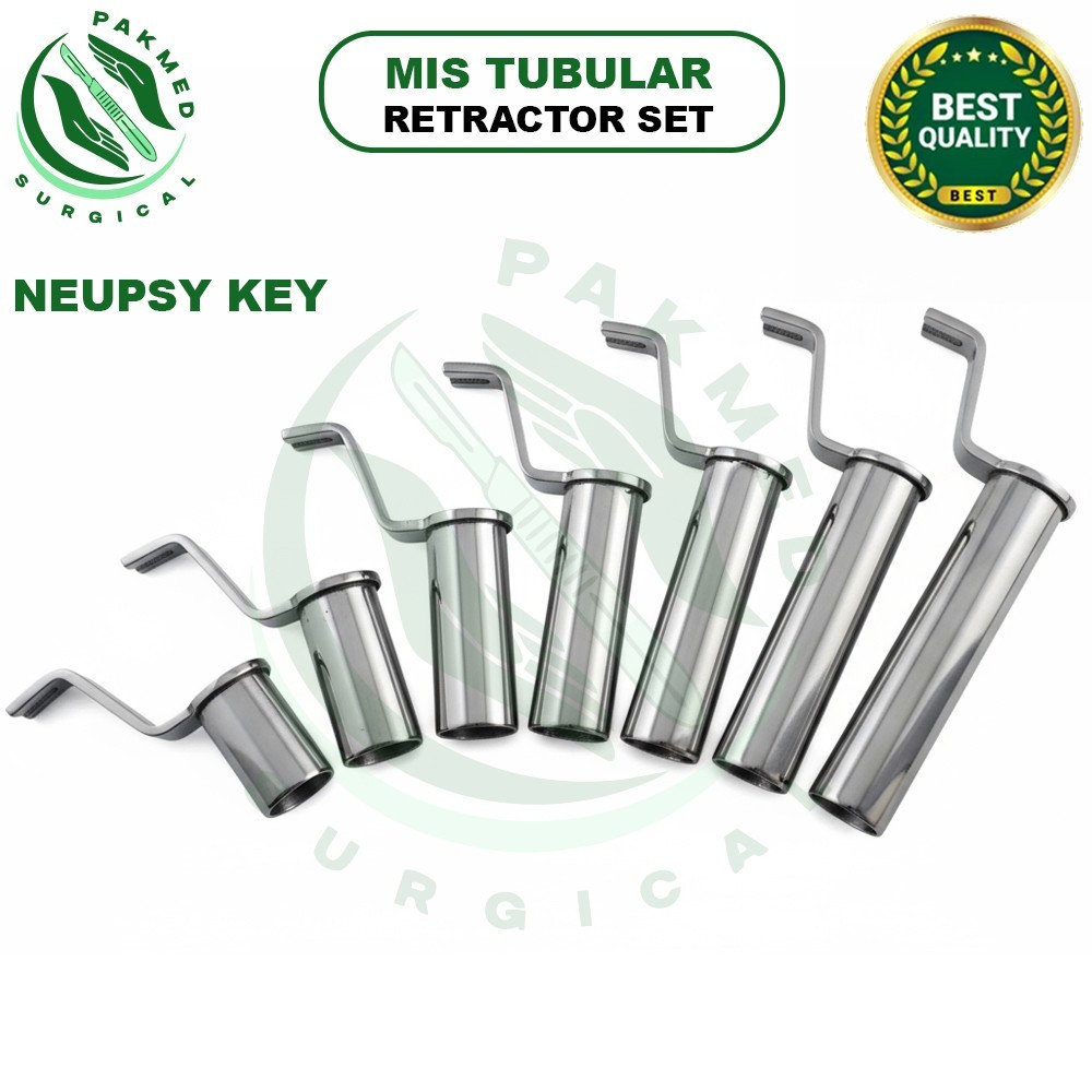 MIS Tubular Retractor Dilators+Neupsy Key Silver 27-29mm Surgery Instruments
