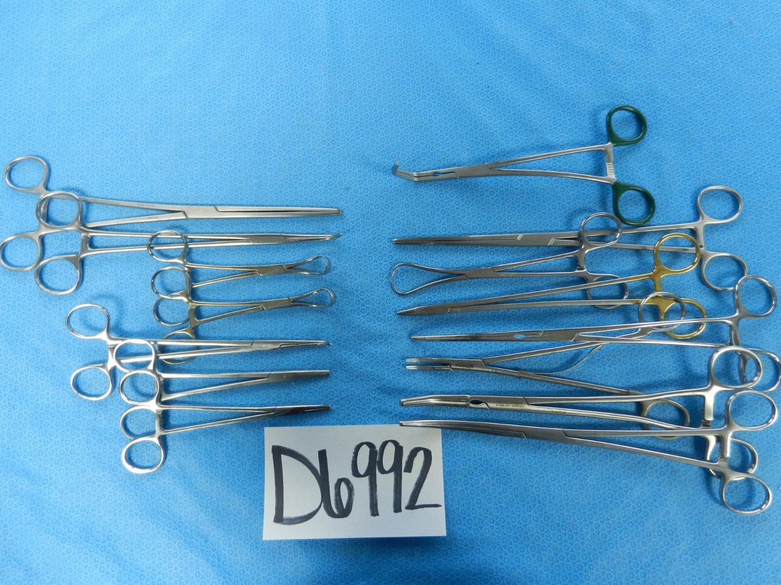 D6992 Codman Crown Weck Pilling Surgical Forceps Lot of 15 Approx 13-27cm