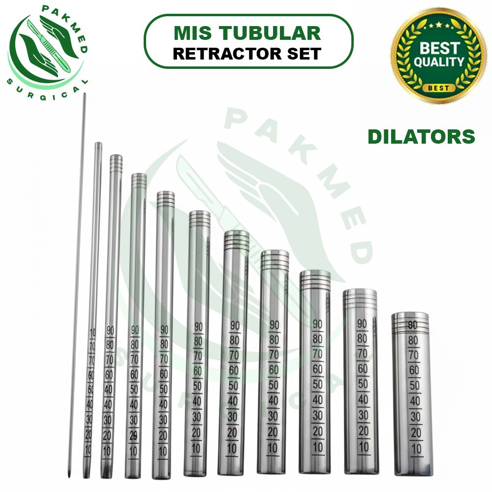 MIS Tubular Retractor Dilators+Neupsy Key Silver 27-29mm Surgery Instruments