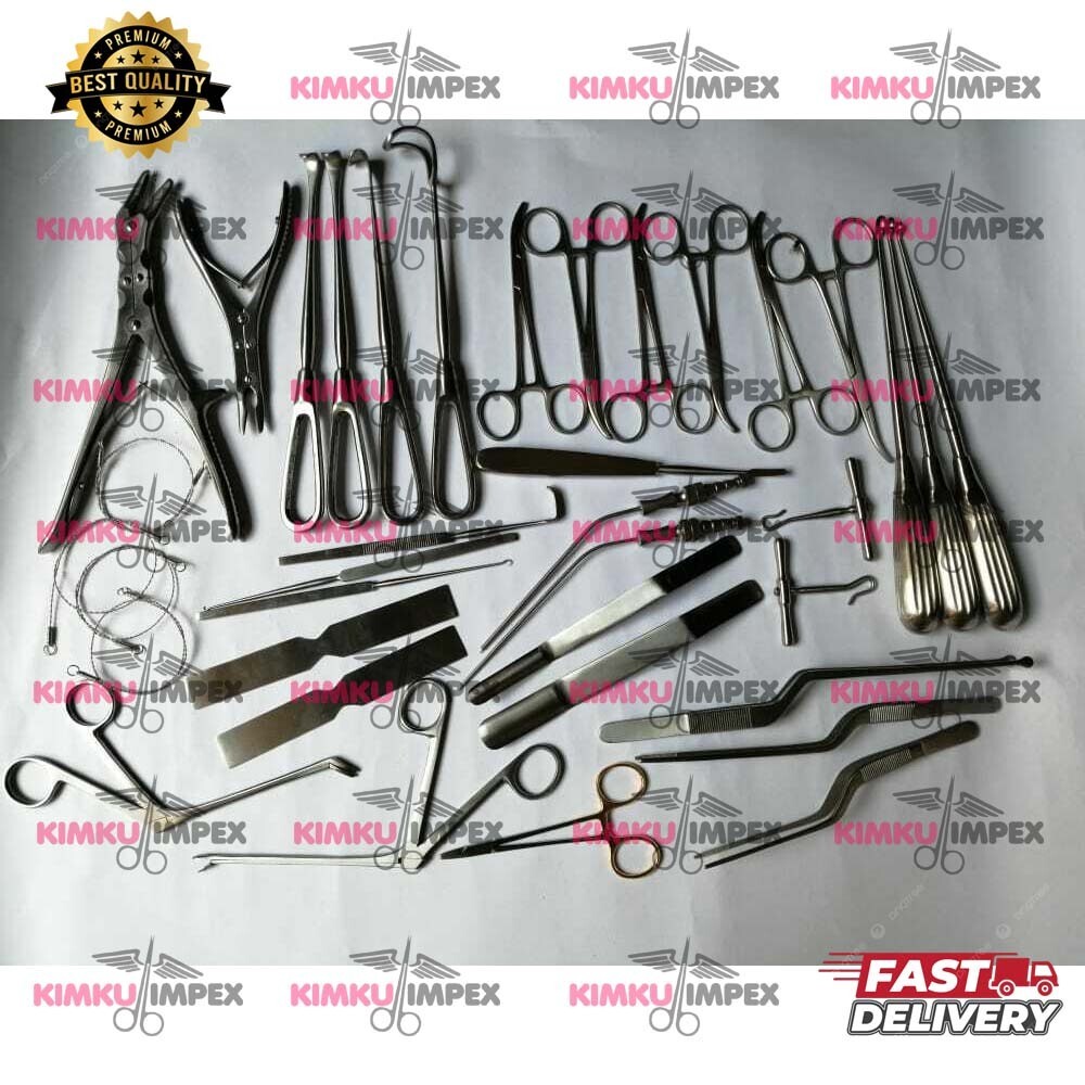 Basic Craniotomy Set of 40 Pcs Best Spine Orthopedic Surgical Instruments