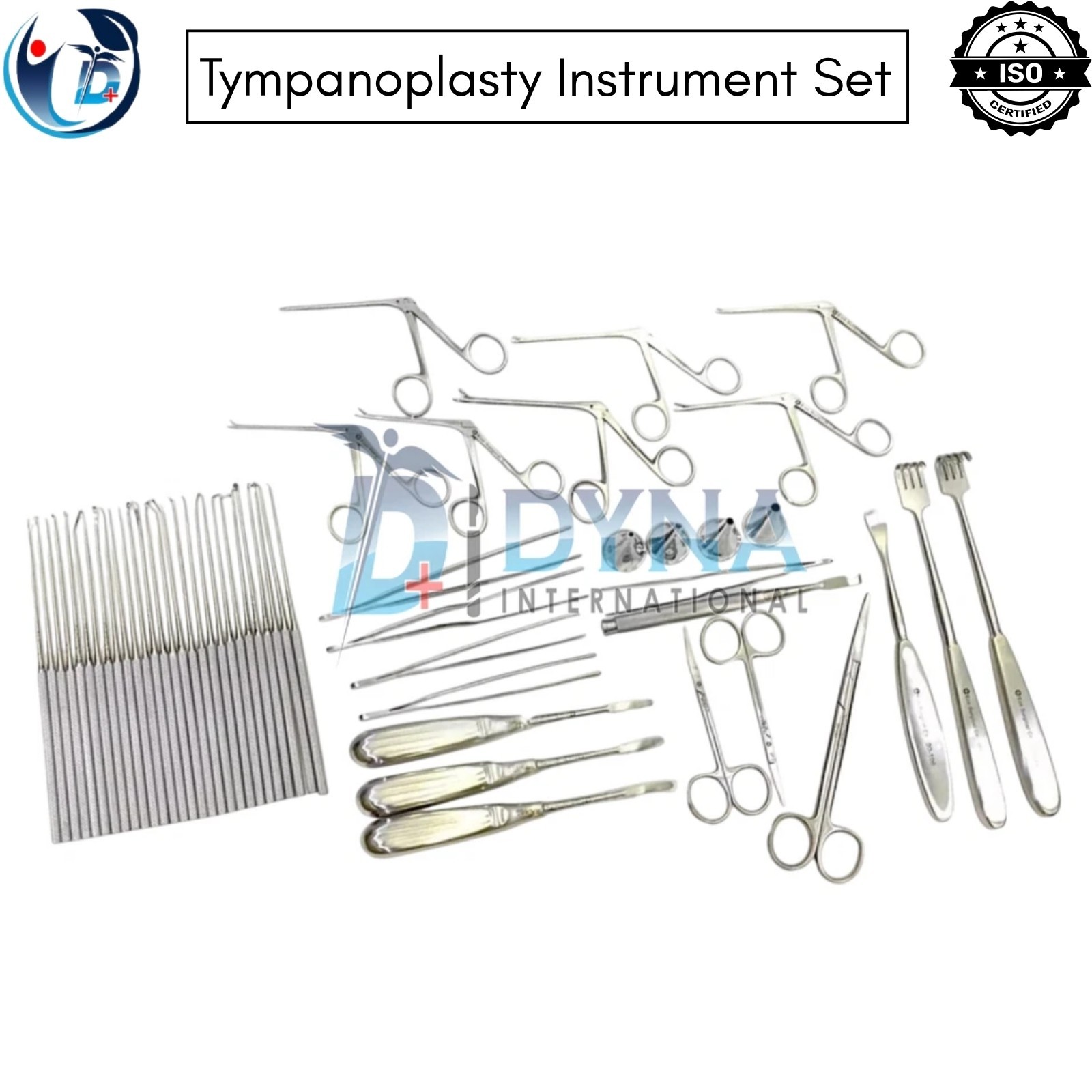Tympanoplasty Instruments 58 Pcs Set Micro Ear Surgery ENT Premium Instrument CE