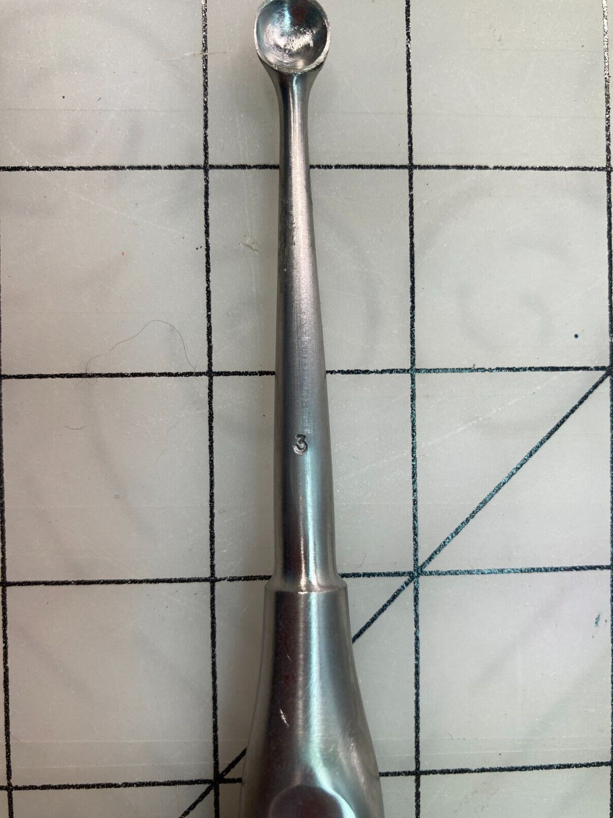 #3 Bone Curette 6.5 Inches
