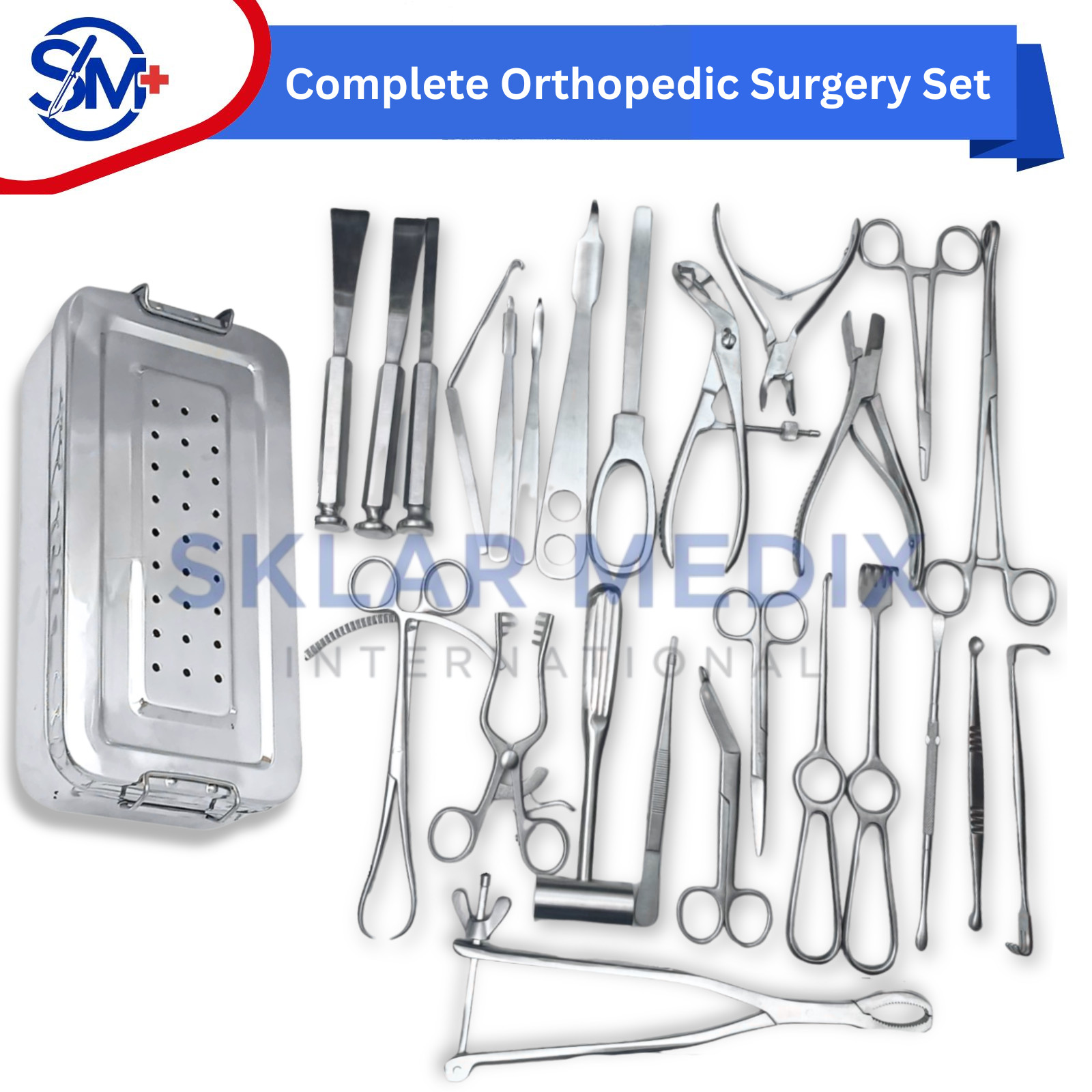 Basic Orthopedic Surgery Instrument Set 25 Pcs Surgical Kit Premium Quality CE