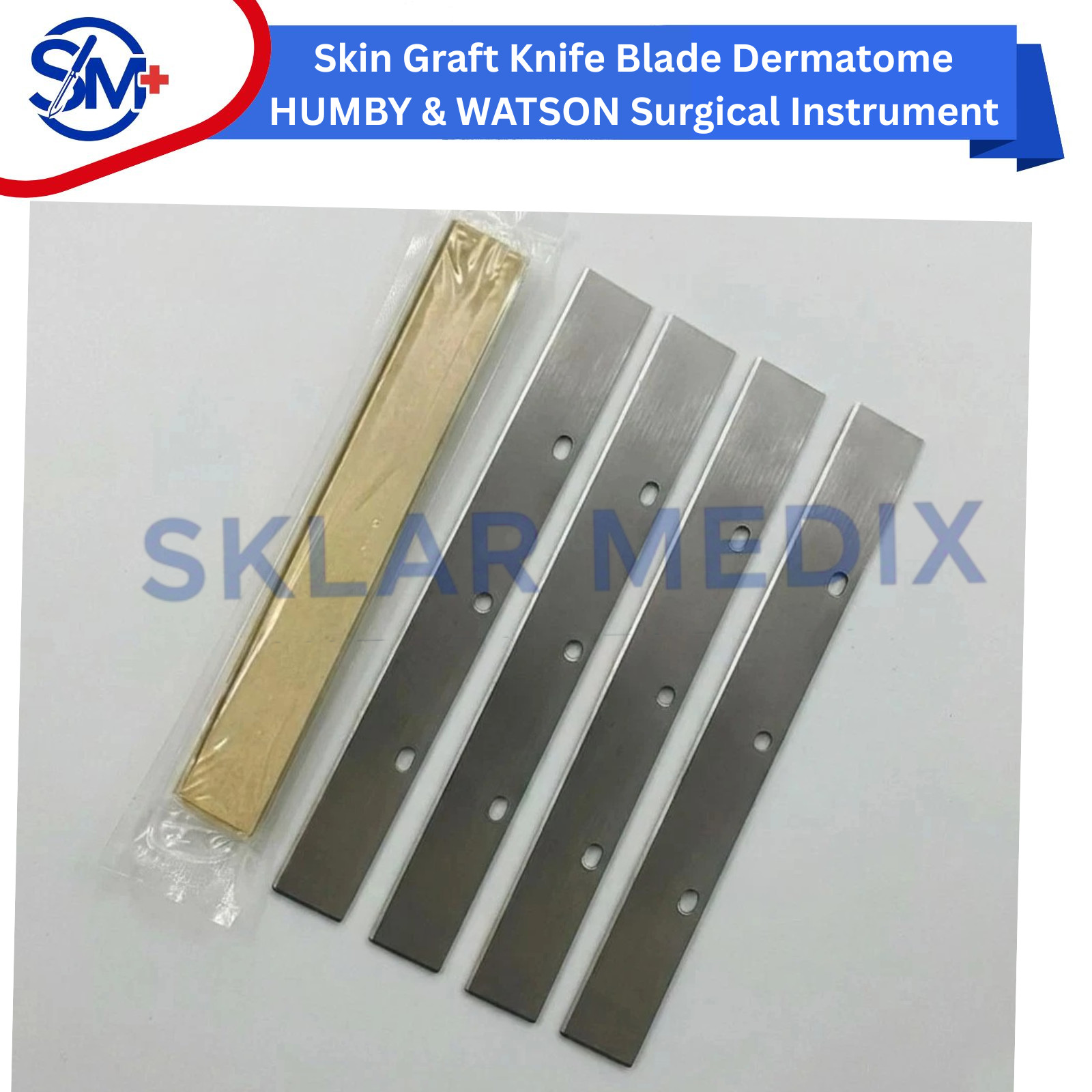 50pcs Skin Graft Knife Blade Dermatome HUMBY & WATSON Surgical Instruments
