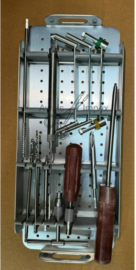 Small Fragment Orthopedic Surgical Instrument Set for Trauma Surgery Use Small