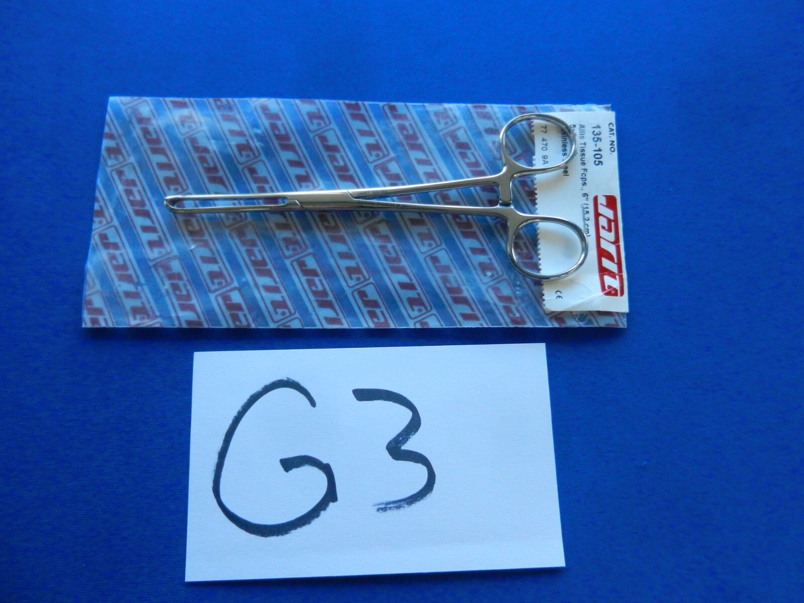 G3 Integra Jarit 135-105 Allis Forceps 6″ 5×6 Teeth