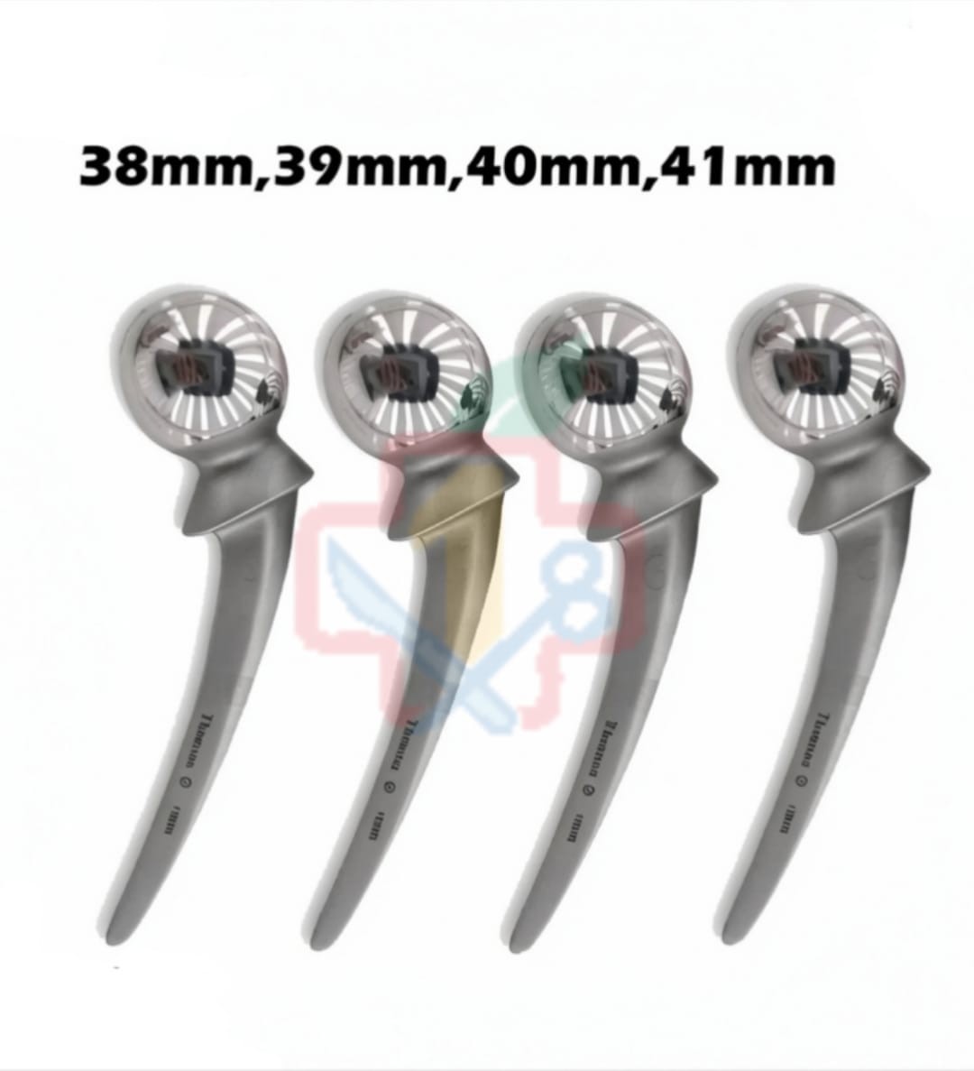 New AMP Hip Prosthesis 38,39,40,41MM Orthopedic Instruments High Quality