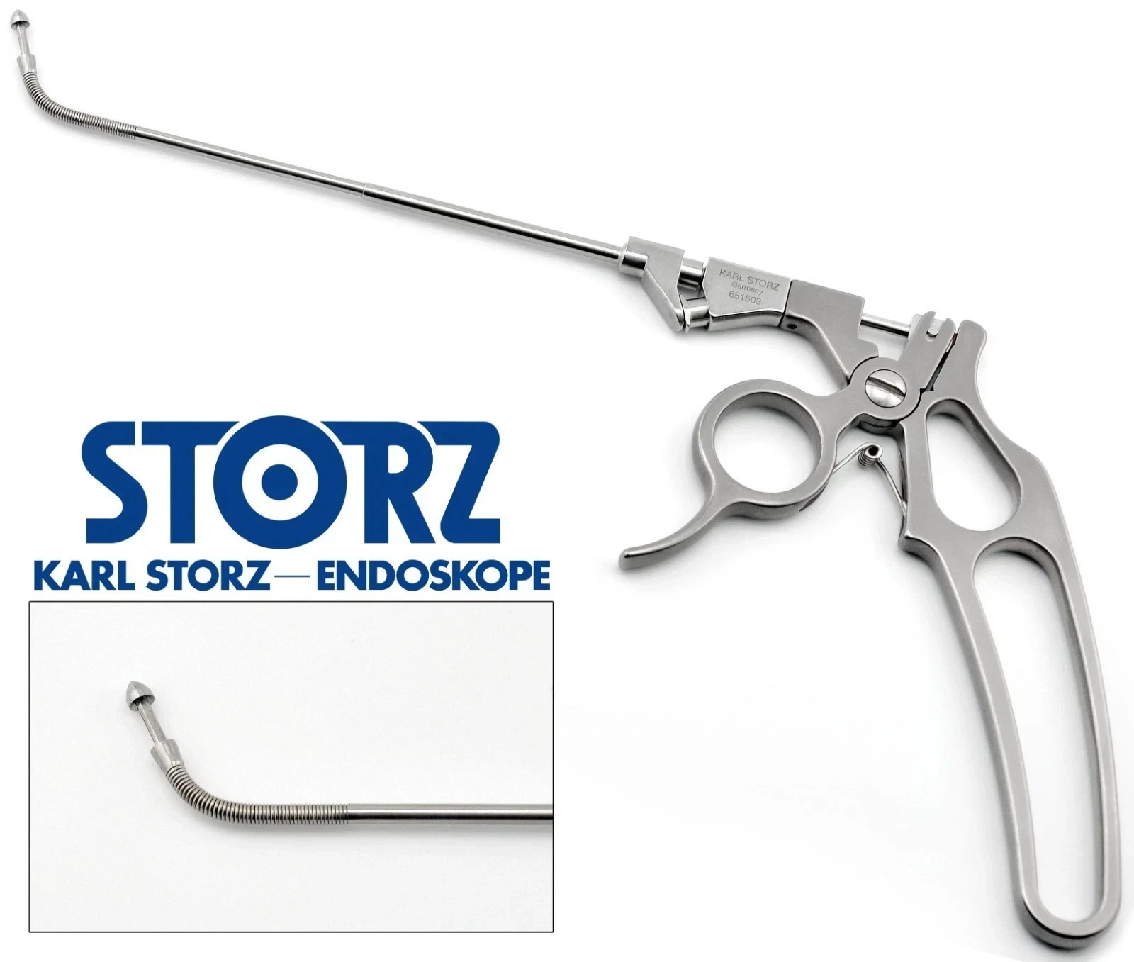 KARL STORZ 651503 HOSEMANN Frontal Sinus Nasal Recess Punch Circular Cutting 8″