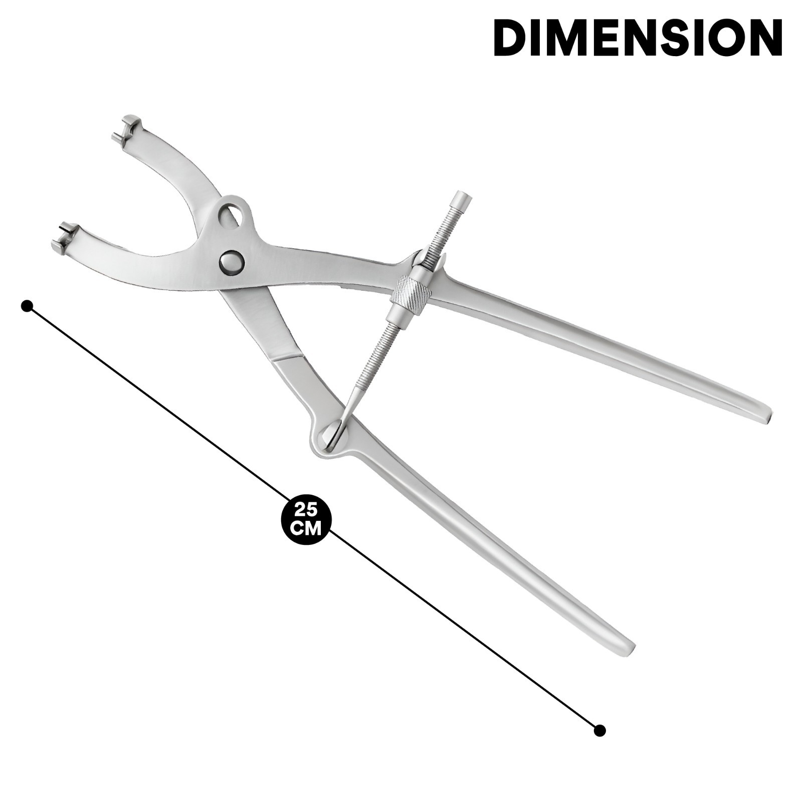 Pelvic Reduction Forceps Adjustable Jaws for Screws 25 cm Orthopedic Instruments