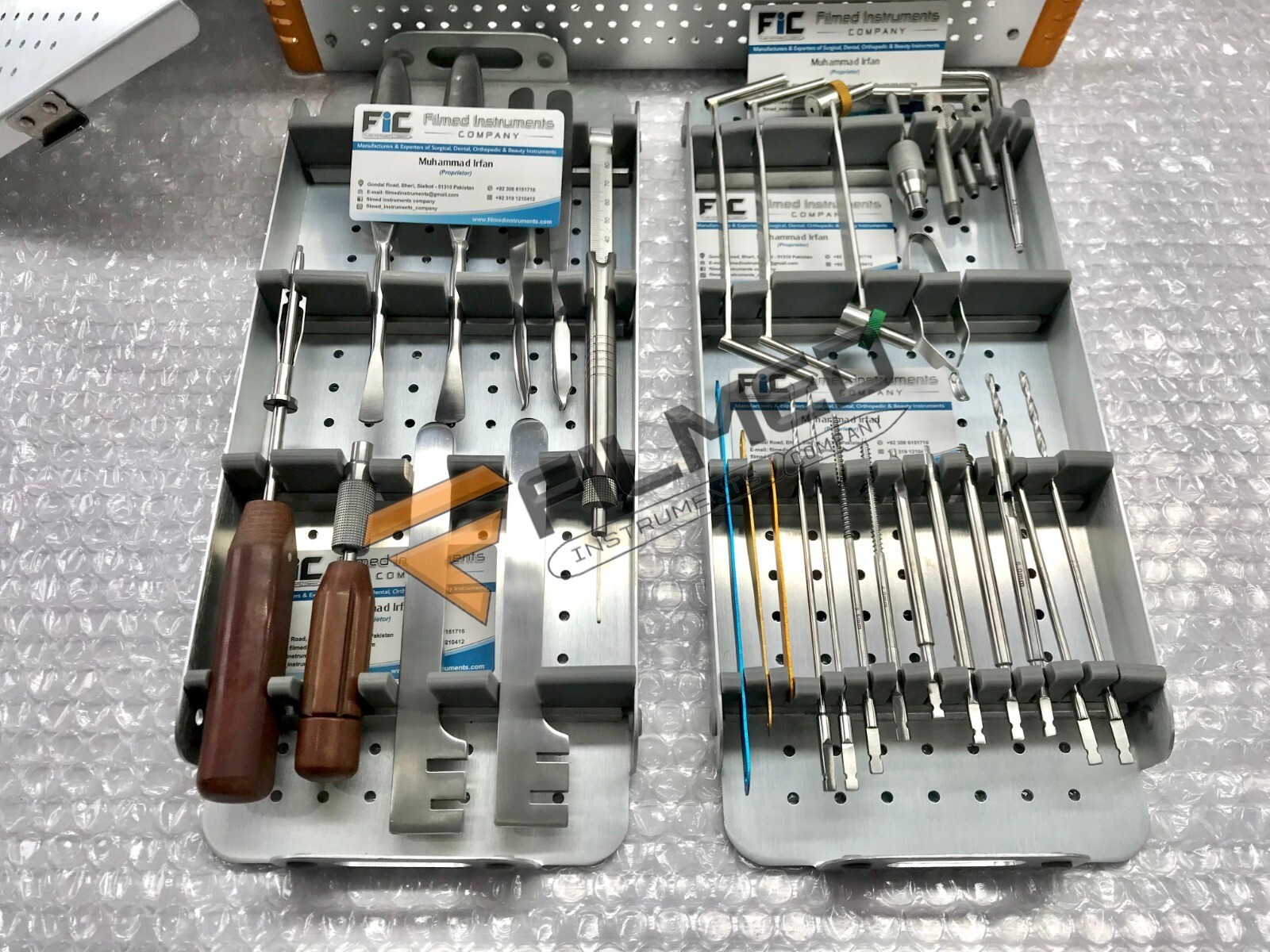 Small Fragment Set Locking And Non locking Instruments Orthopedic Set with Box