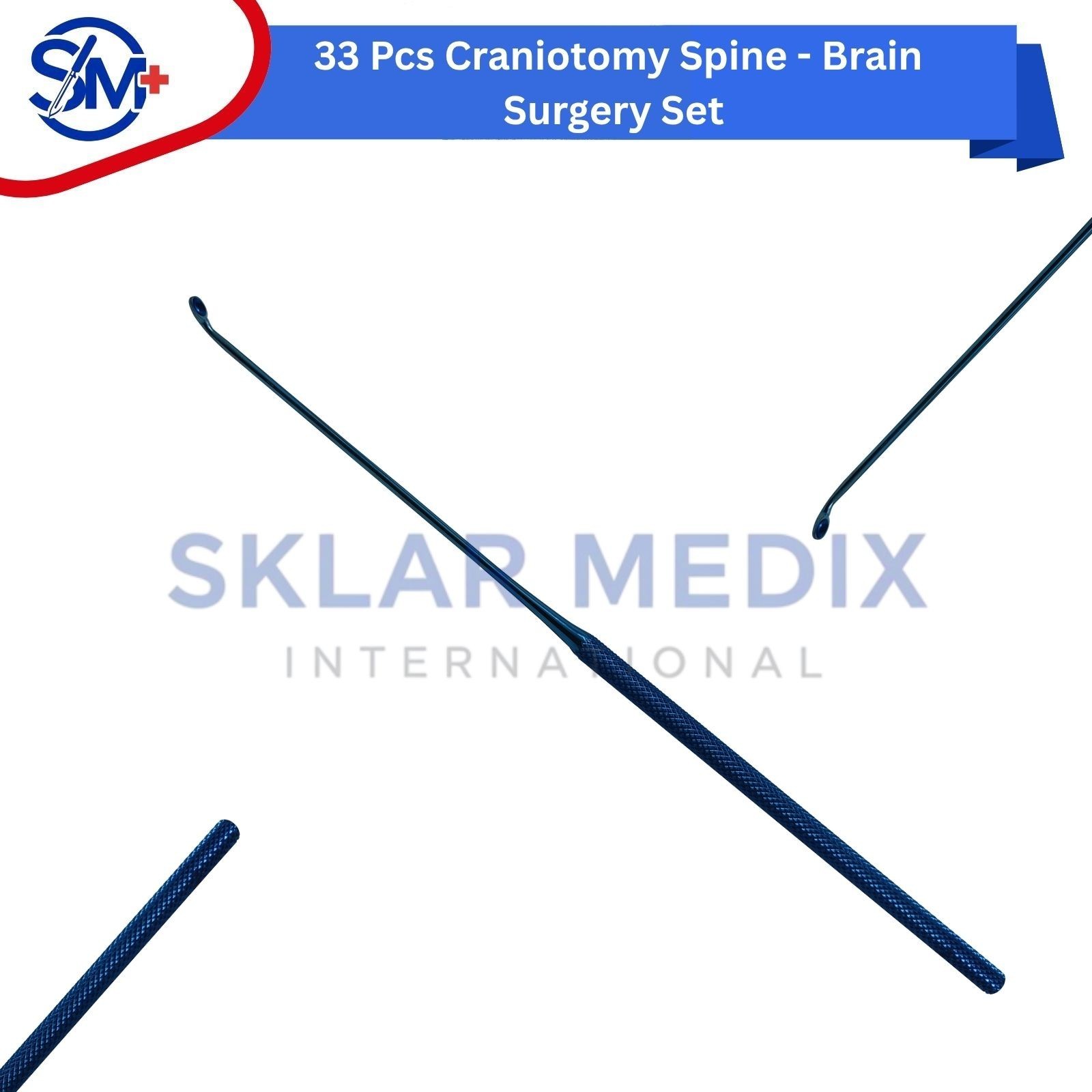 Craniotomy Spine Surgical Set 33PCS Neurosurgery Orthopedic Instruments Kit CE