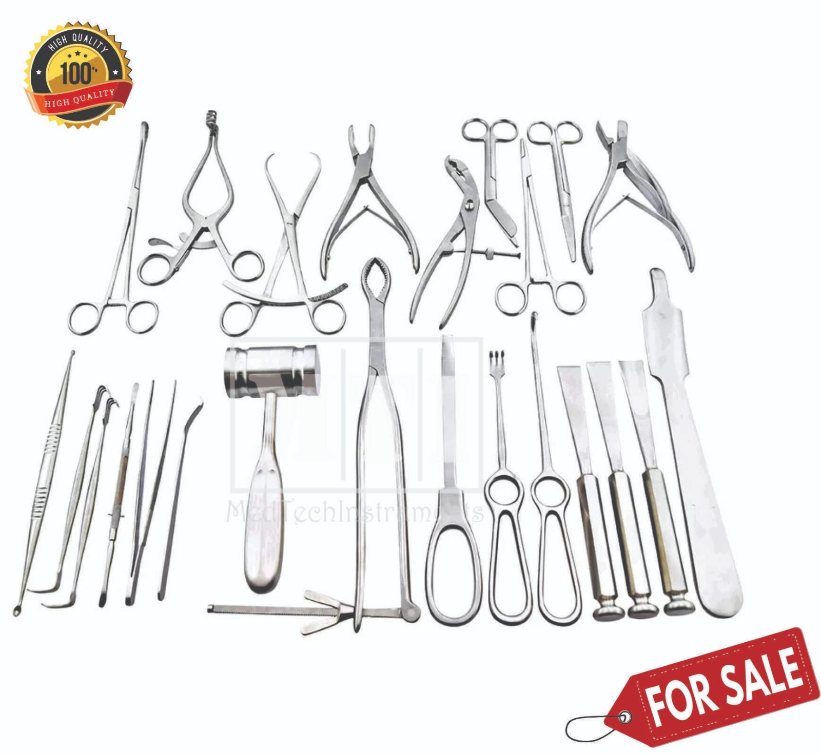 Basic Orthopedic Surgery Set of 24 Pcs Instruments