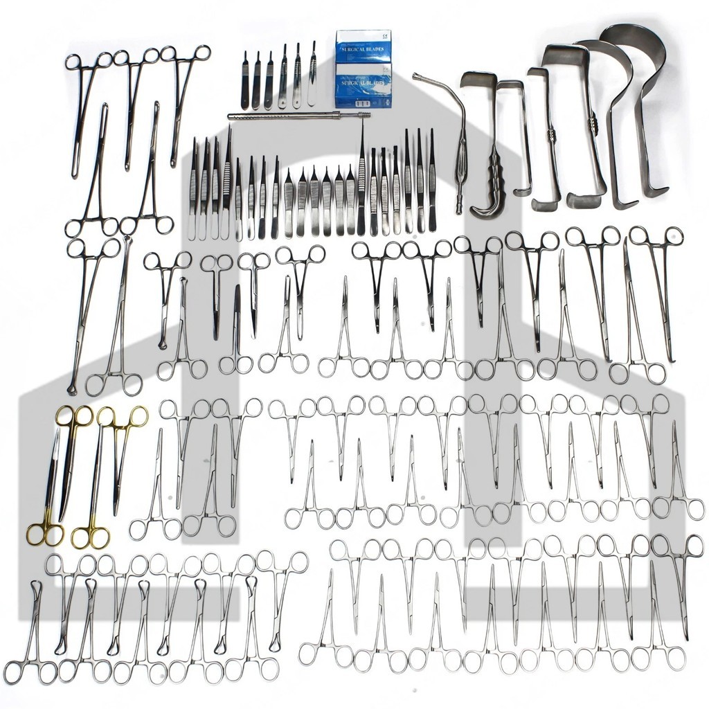 Laparotomy Instruments Abdominal Surgery Set Surgical Instruments 108 Pcs