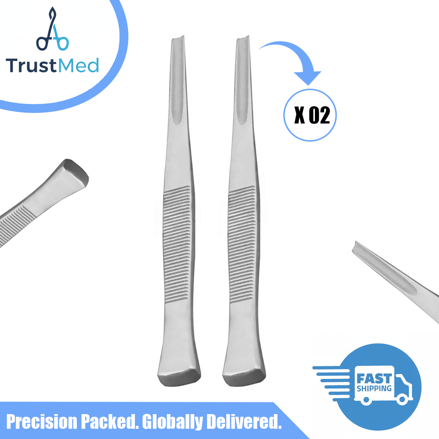 2 pcs 6.5″ Bone Gouge Chisel Surgical , Dental Instruments German Grade Set