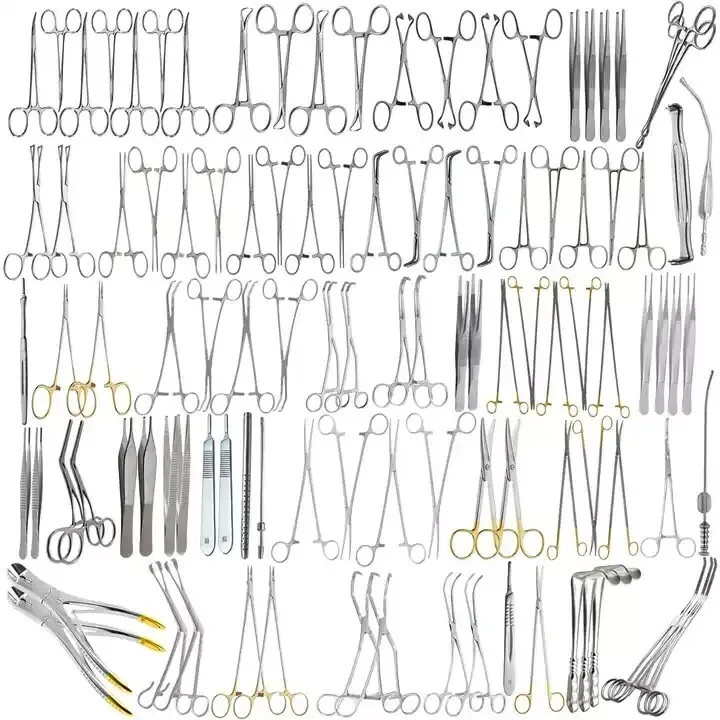 Major Cardiovascular Thoractomy Vascular 106 pcs Set Open Heart Instruments