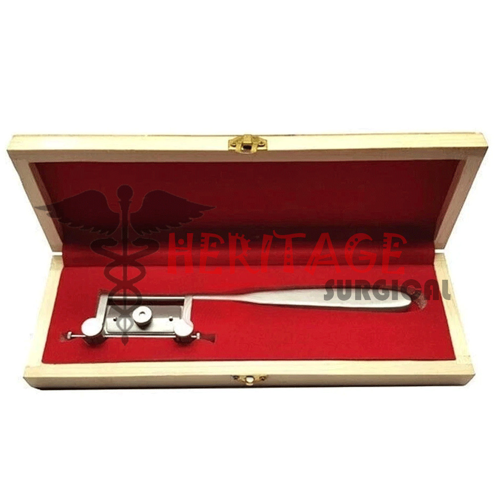 Silver Skin Graft Knife Handle Dermatome with 10 PCS Blade Surgical Instruments