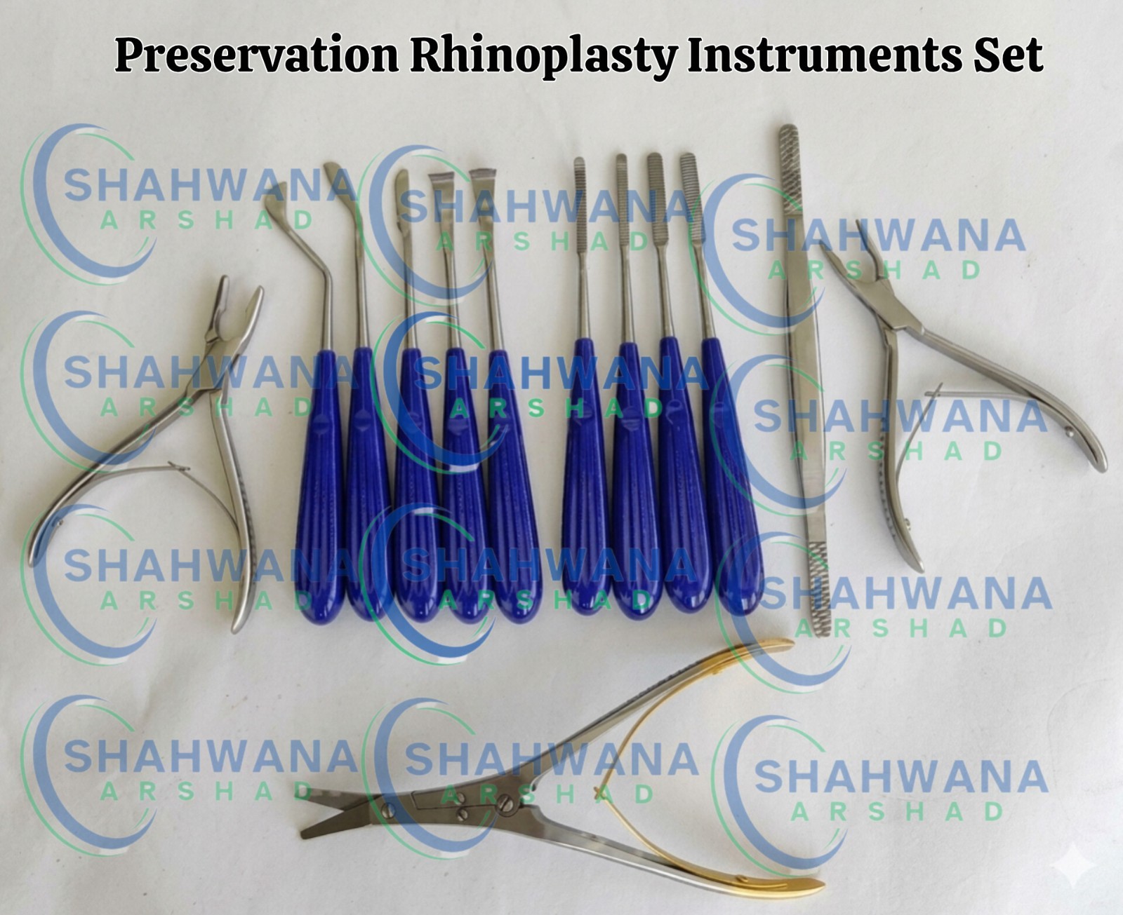 Preservation Rhinoplasty Instruments Set of 13 pcs Plastic Surgery