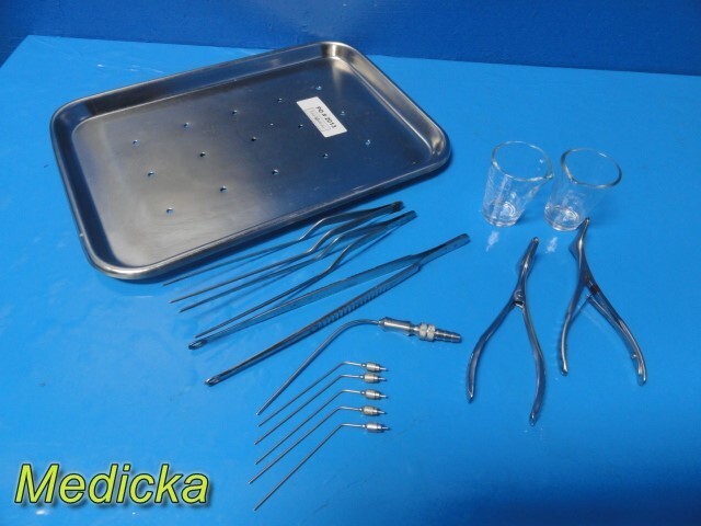 Jarit, Codman, Weck ENT Exam / Epistaxis Instruments W/ Tray ~ 34461