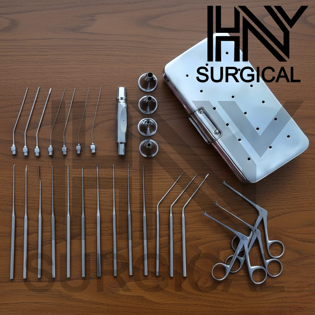 Shea Ear Operation Myringotomy Instruments Set 29 Pcs Myringoplasty Surgical ENT