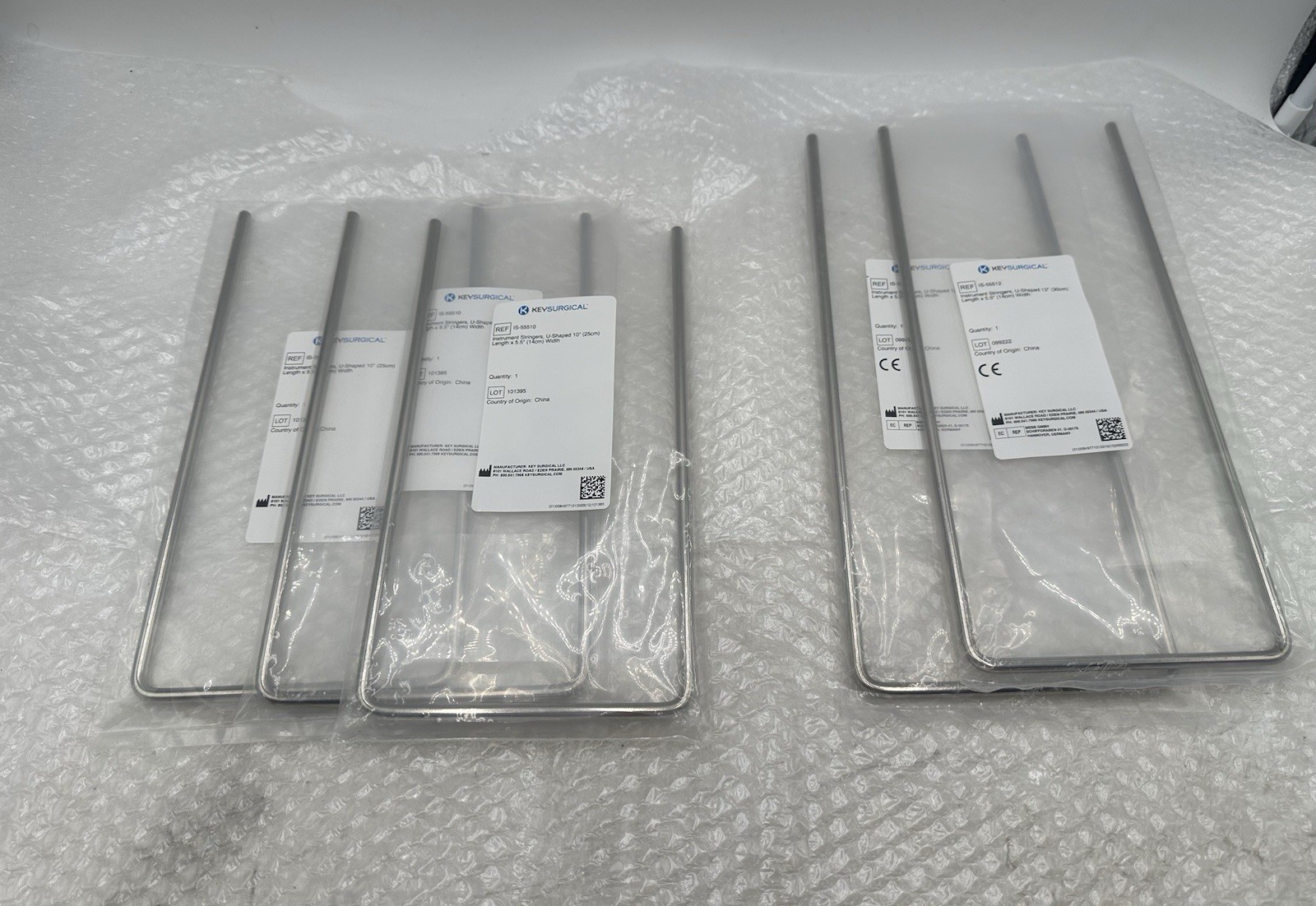 5x Key Surgical Instrument Stringers- 3x IS-55510 & 2x IS-55512 NEW CONDITION