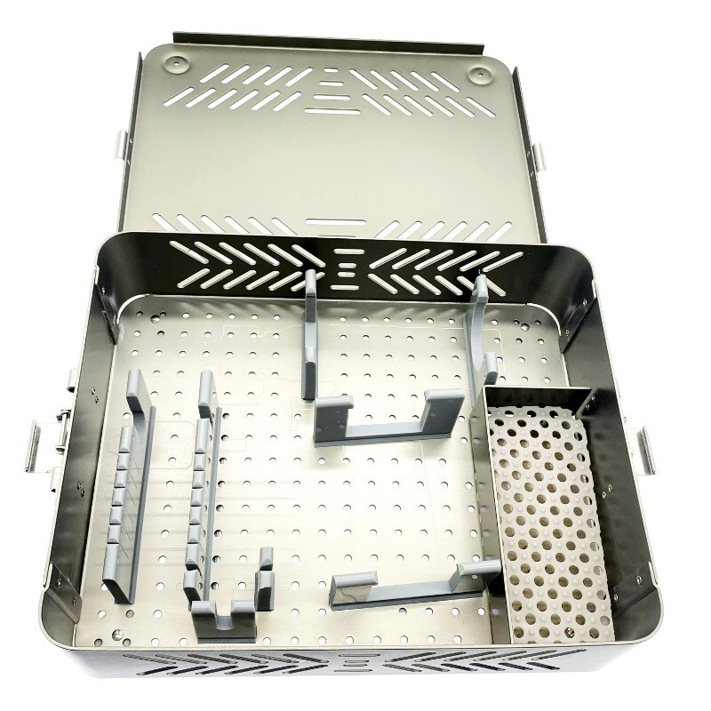 Aluminum Sterilization Box Case Sterilizing Tray for Electric Power Bone Drill