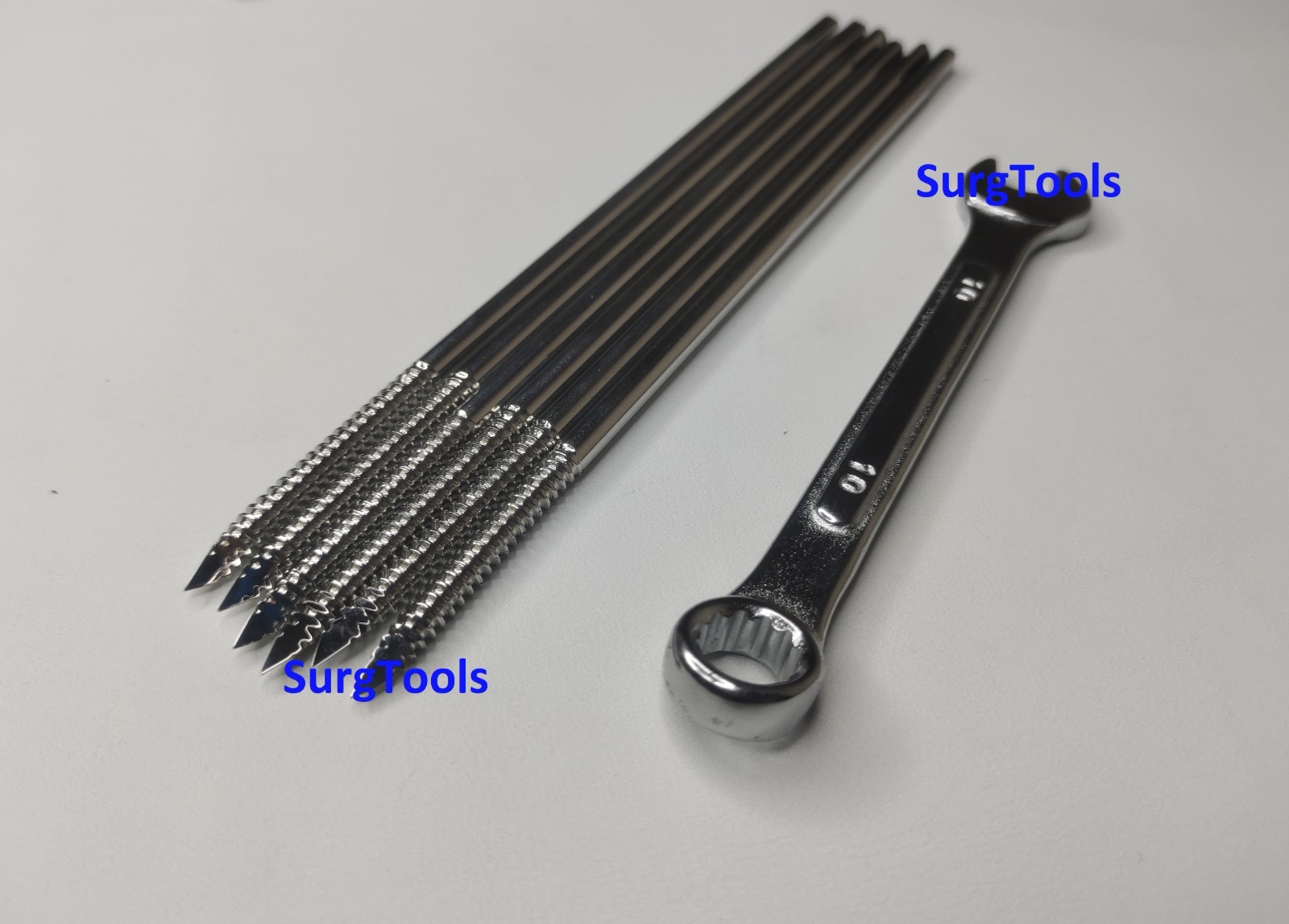 4.0 Tibia AO External Fixator Set with Schanz Pins and Key