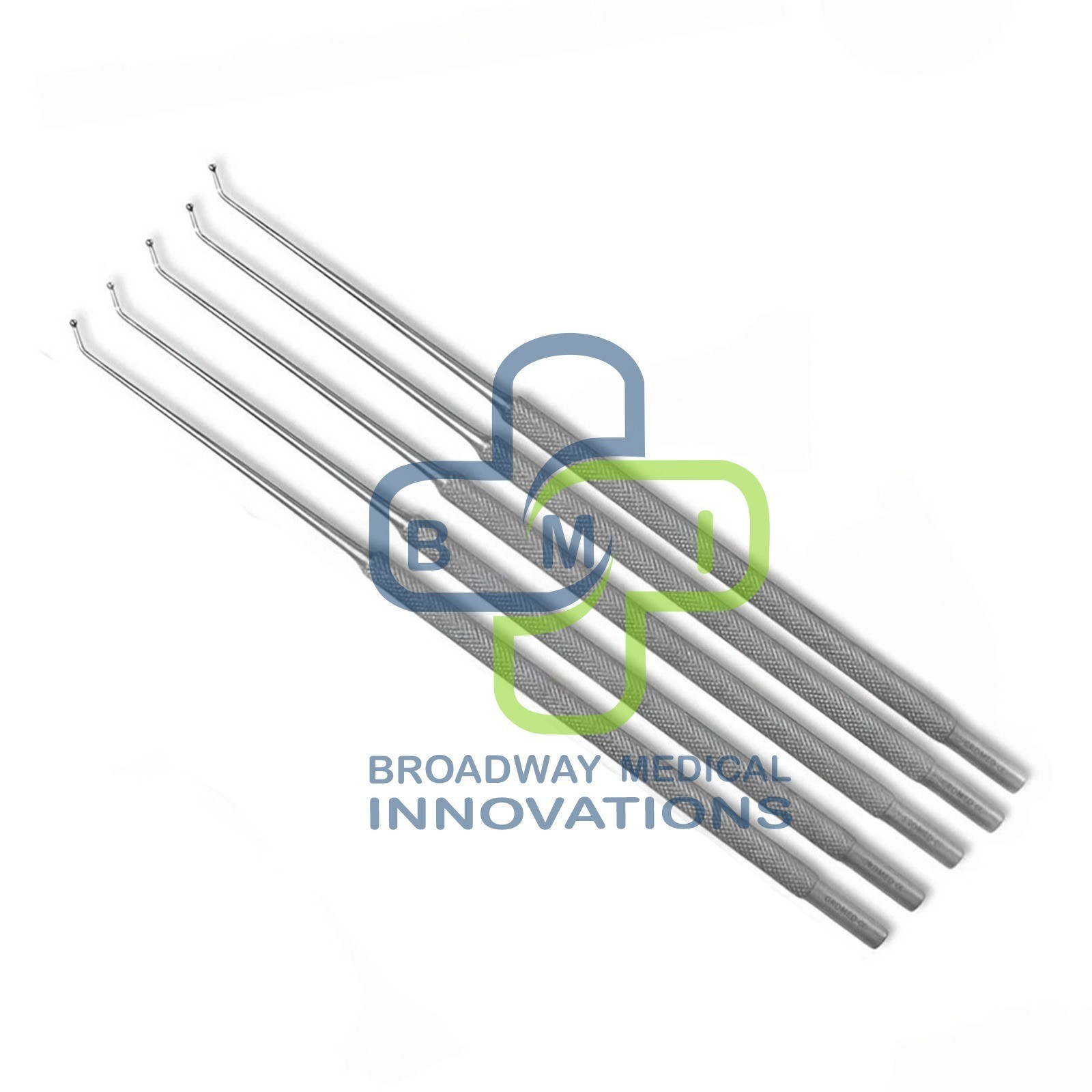 Micro Antrum Ball Probe 45° Fine Round Tip ENT Neuro Surgery 6.5 Knurled