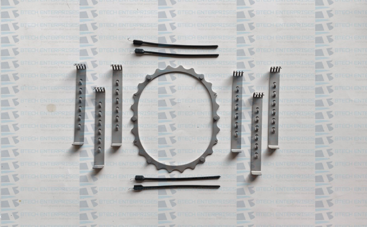 Turner WarWick Ring Retractor With Blades Set of 11 Urethroplasty Urology