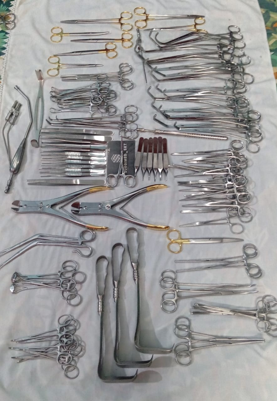 New Mojor Cardiovascular Thoractomy Vascular 106Pcs Set Orthopedic Instruments