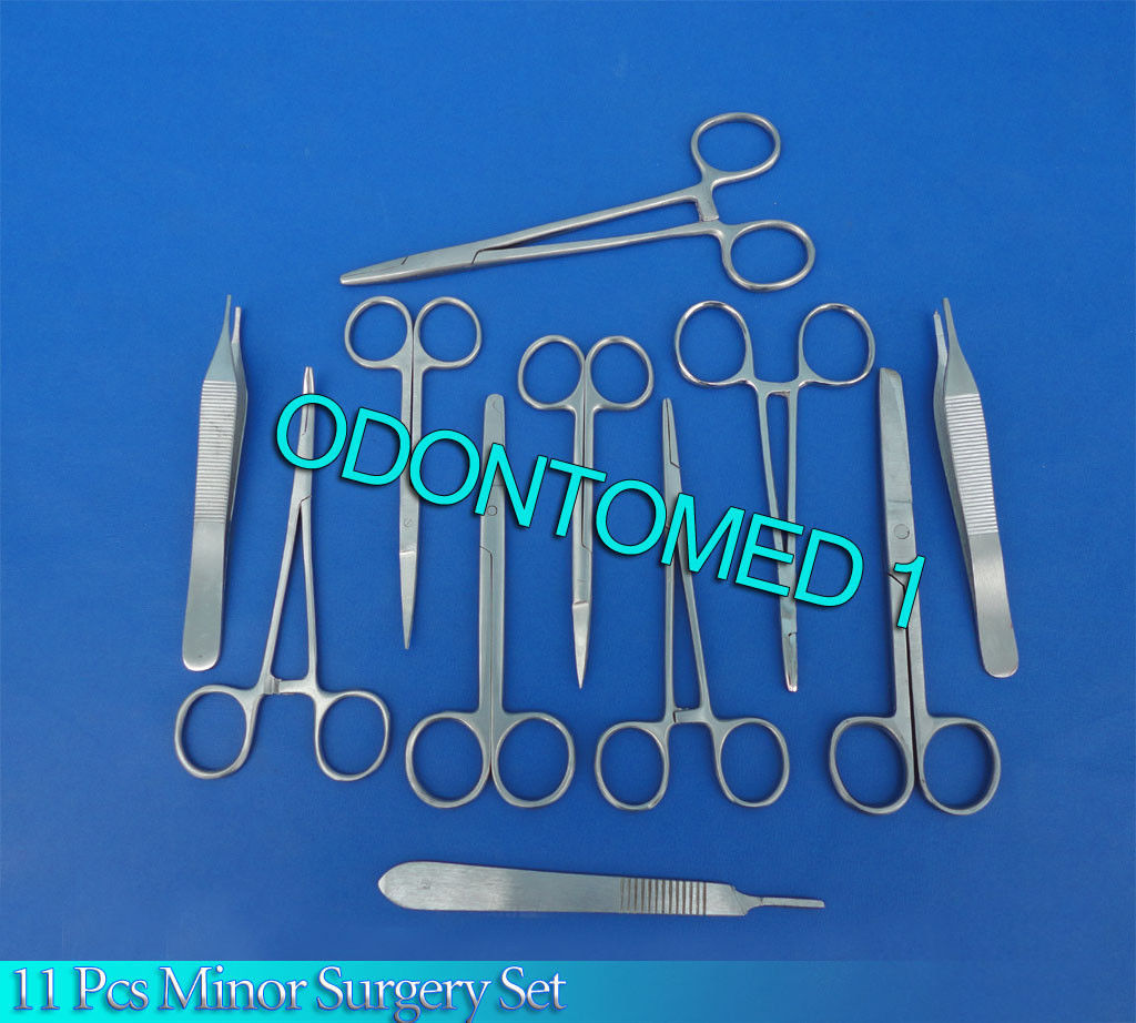 11 Pcs O.R Grade Minor Surgery Surgical Instruments Set