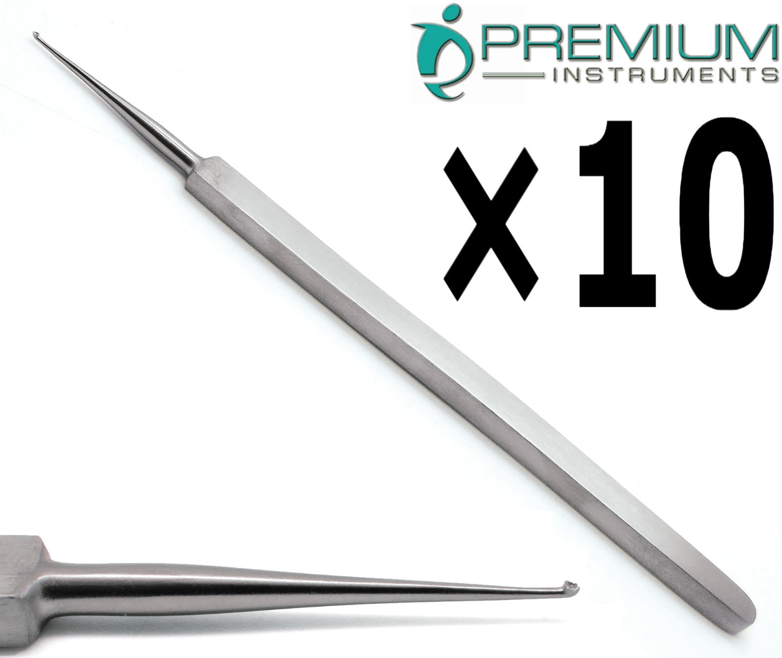 10× Meyhoefer Chalazion Ear Curettes # -1 Cupped 0.5mm Surgical ENT Instruments