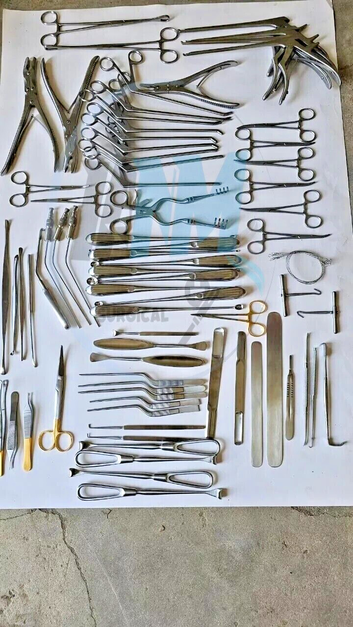 Basic Craniotomy & Laminectomy Surgical Orthopedic Spinal Instruments 78 Pcs Set