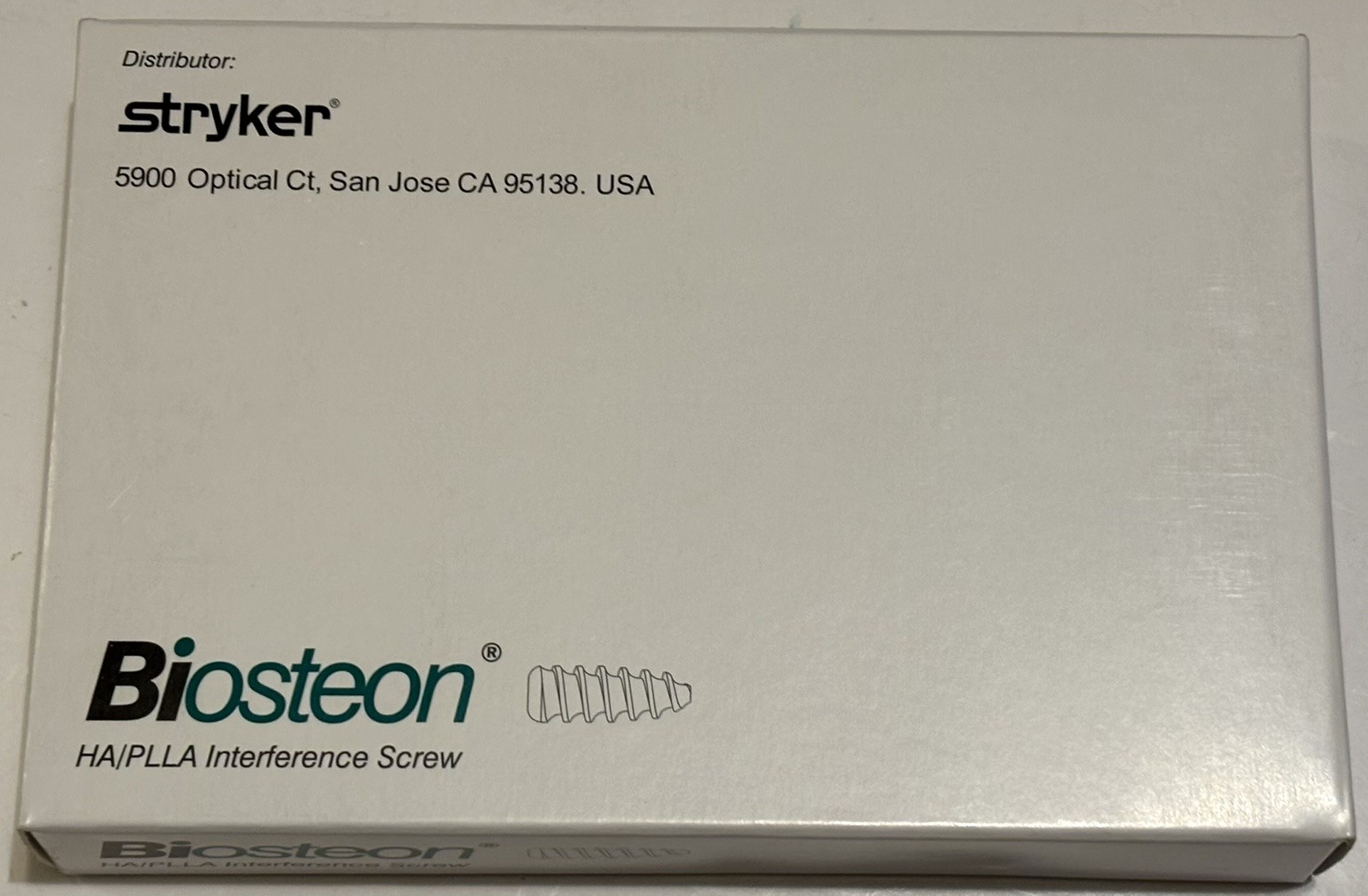 STRYKER BIOSTEON INTERFERENCE SCREW HA/PLLA 10MM X 23MM EXP 2026/01/31