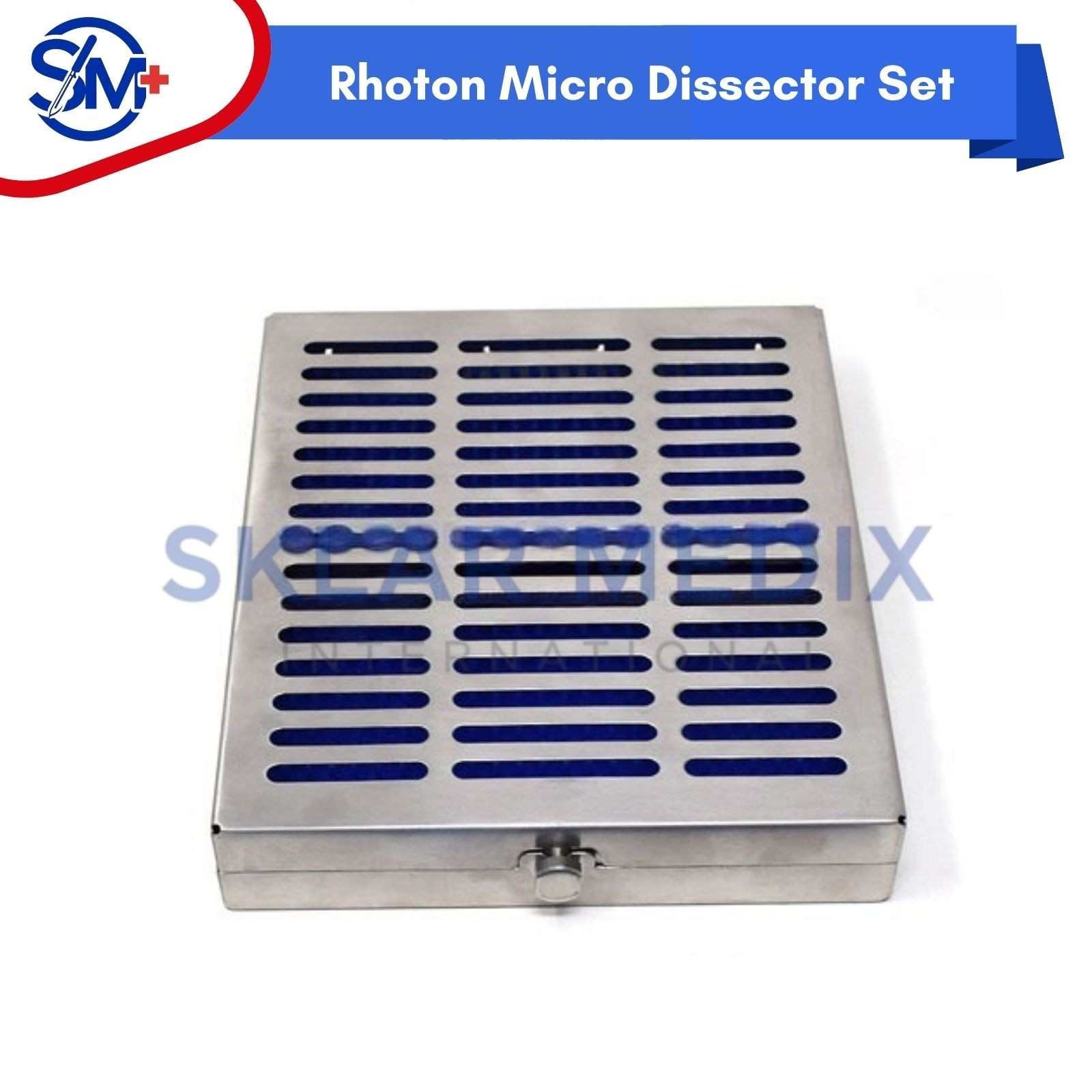 Rhoton Micro Dissector Expanded Set 20 Pcs Neurosurgery blue Coating Instruments