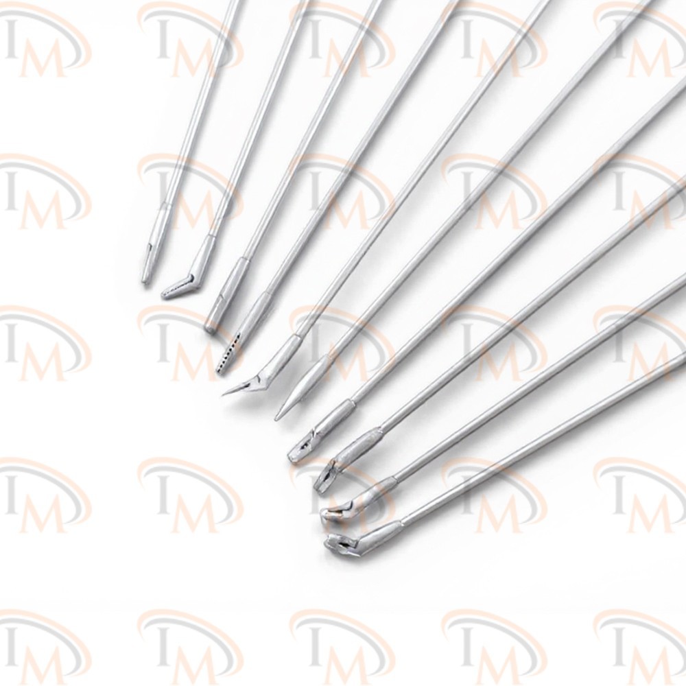 Micro Laryngeal Surgery Forceps Set of 10 PCs ENT Instruments